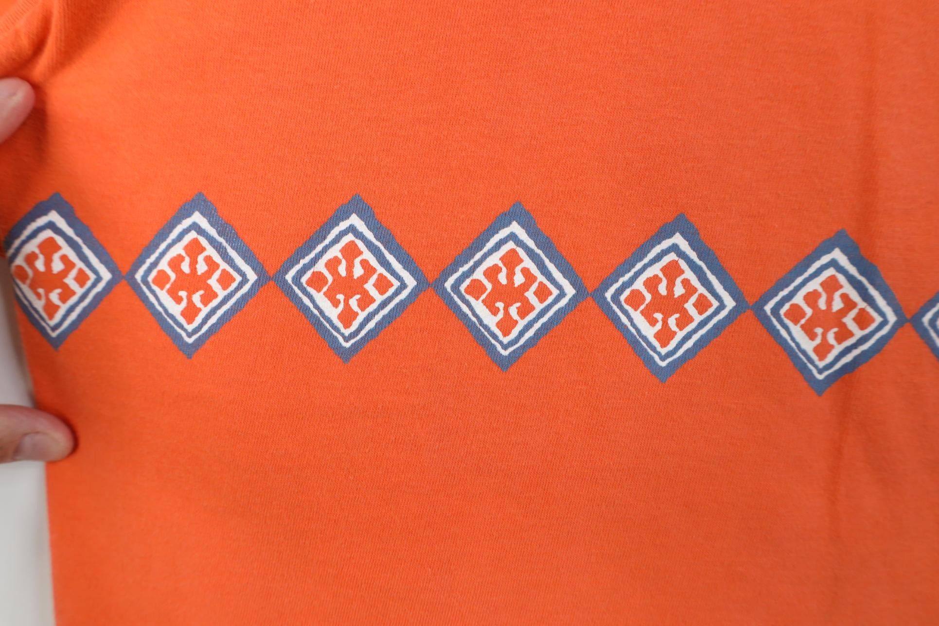 Gap Vintage 90s Y2K Gap Geometric T-Shirt Orange Cotton USA Size US M / EU 48-50 / 2 - 4 Thumbnail