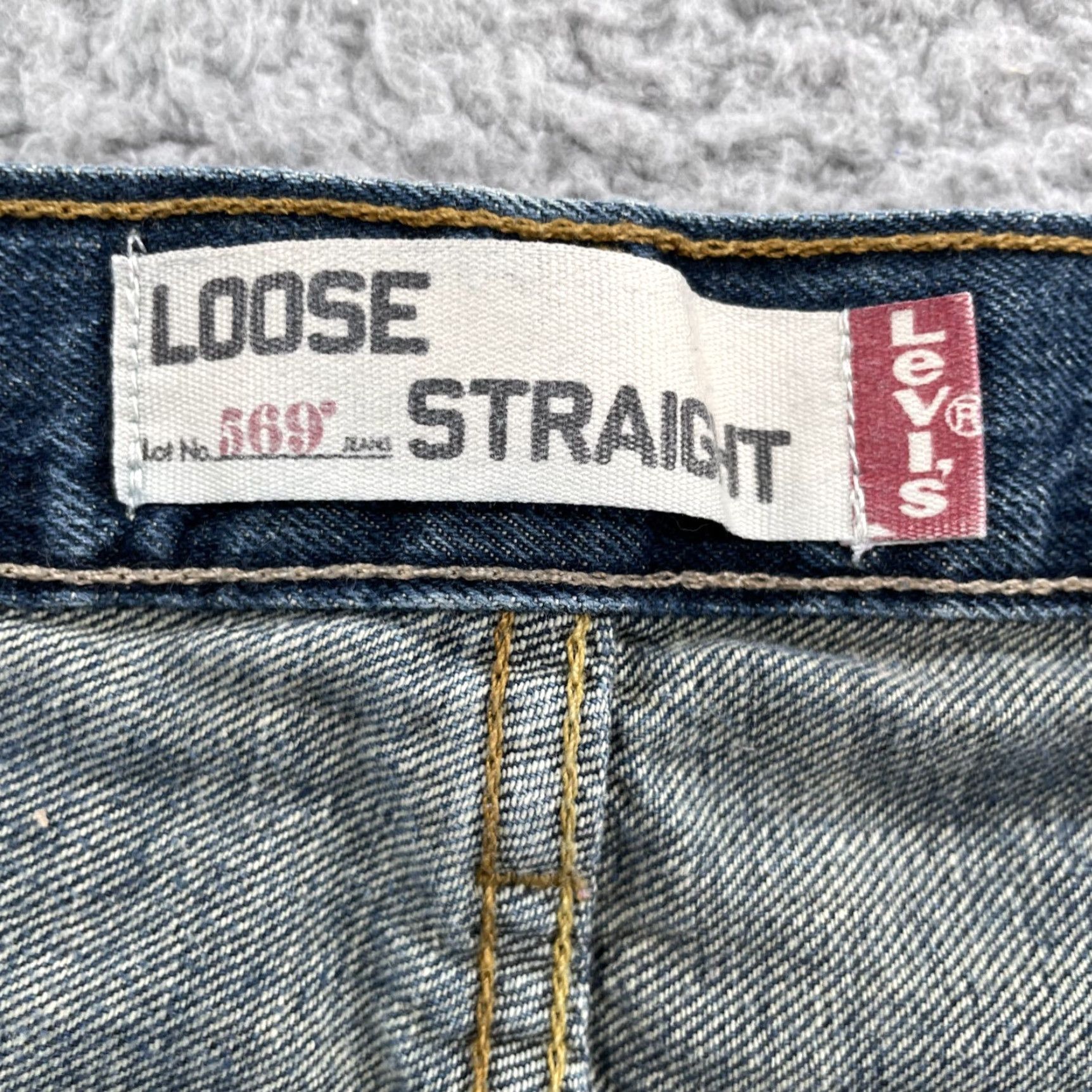 Levi's Levi's 569 Jeans Mens Straight 35x29 Denim Blue 90s Y2k Skate Baggy Workwear Vintage Collection Mens Size US 35 - 6 Thumbnail