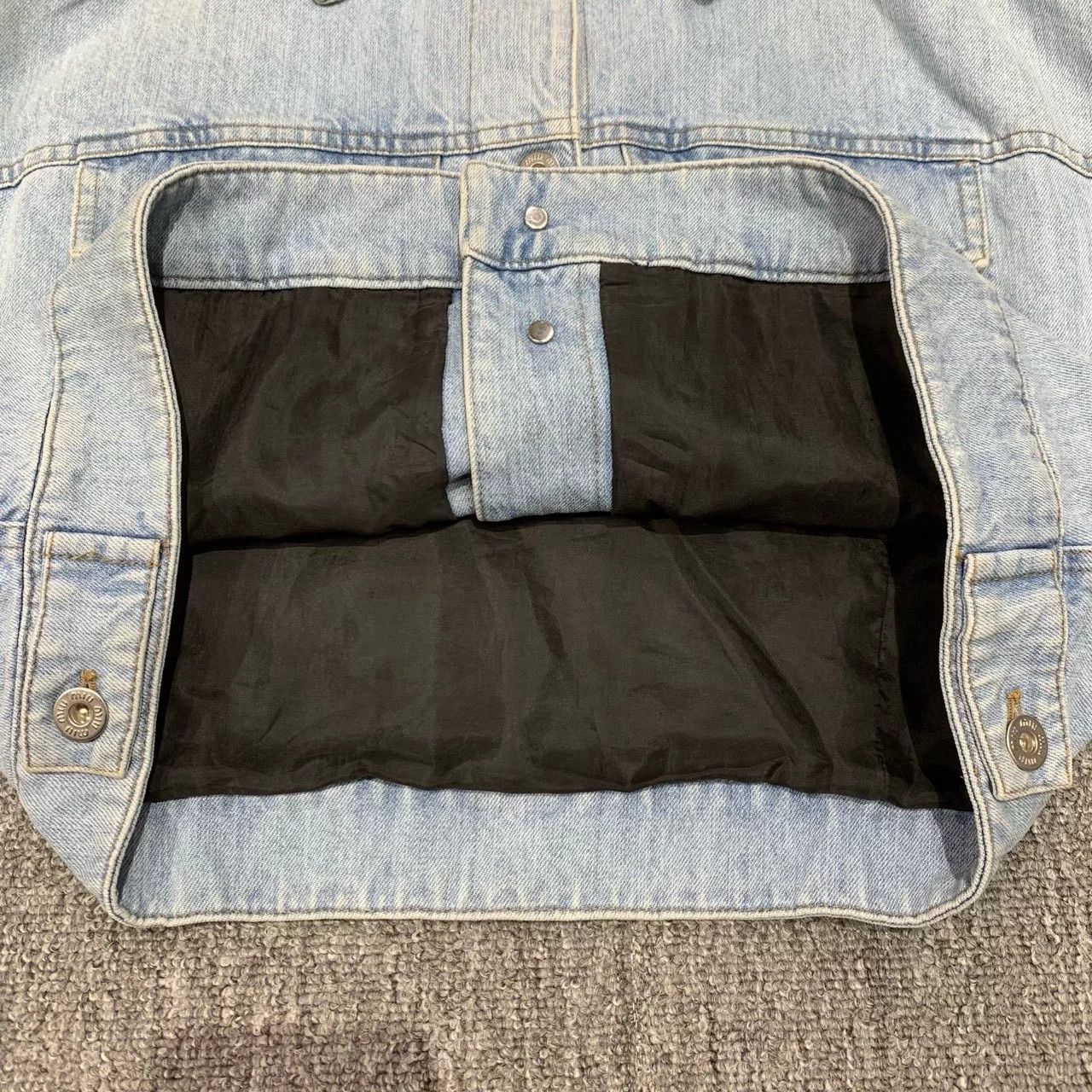 Miu Miu Miu Miu blue chest logo short denim jacket Size XS / US 0-2 / IT 36-38 - 9 Thumbnail