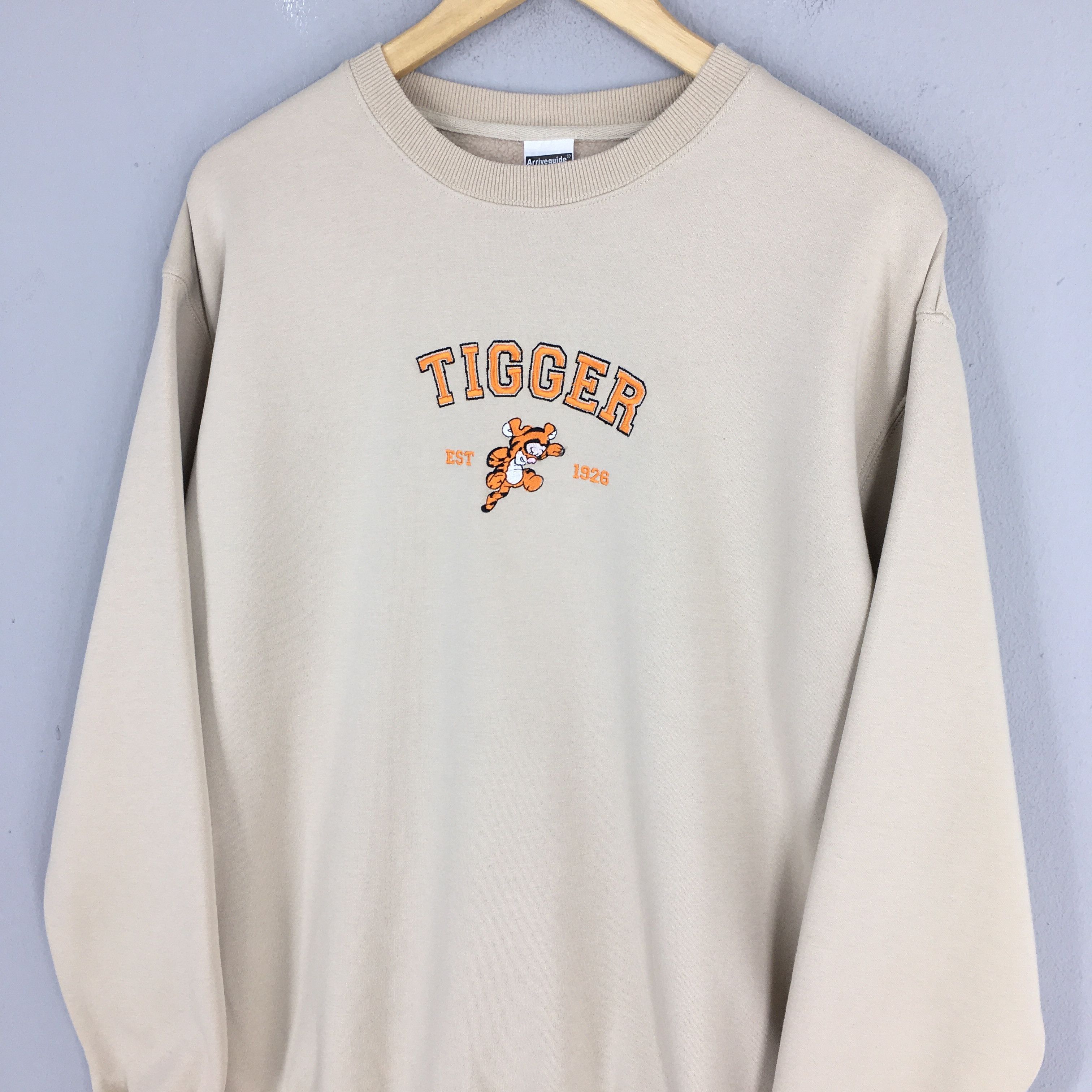 Cartoon Network Vintage Tigger Disney Beige Sweatshirt 2XLarge Size US XXL / EU 58 / 5 - 3 Thumbnail