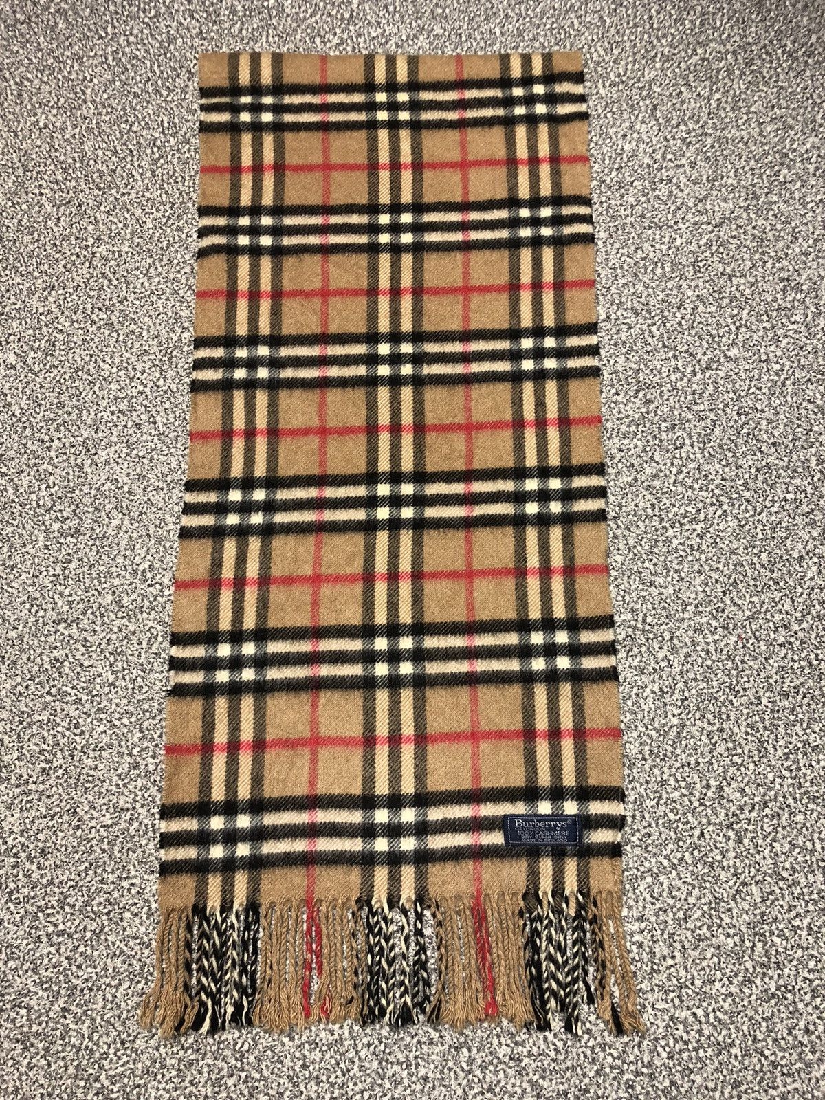 Burberry Vintage Burberry Scarf / Muffler / Neckwear Cashmere Size ONE SIZE - 4 Thumbnail