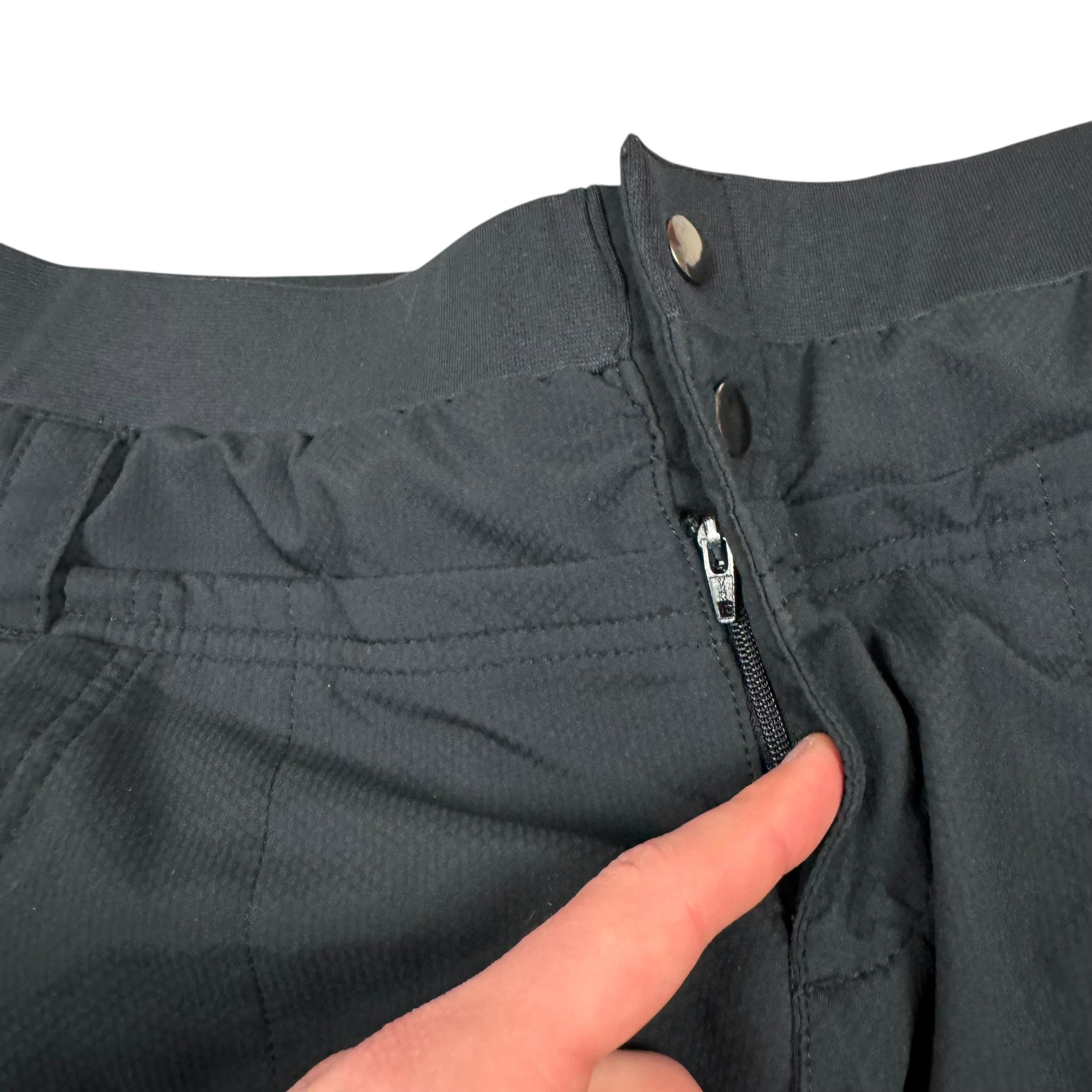 Nike × Vintage Nike Dri-Fit Women's Black Swoosh Straight Leg Track Pants M Size 30" / US 8 / IT 44 - 7 Thumbnail