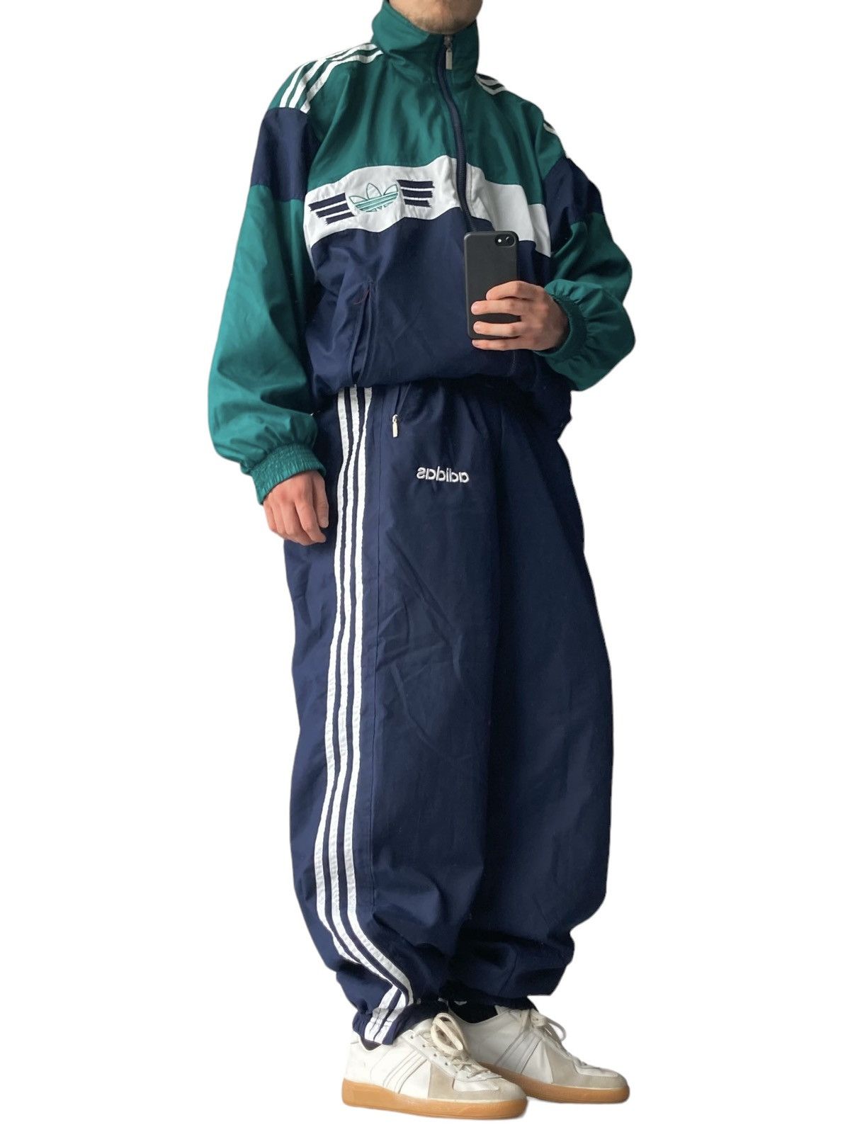 Vintage 80s 90s Adidas Tracksuit Track Jacket Pants Set