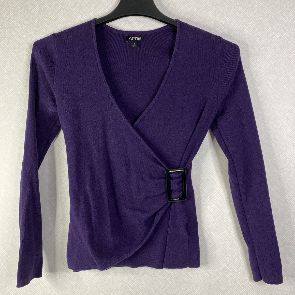 Apt. 9 Apt. 9 Sweater Shirt Womens Small Purple Long Sleeve Knit Size S / US 4 / IT 40 - 1 Thumbnail