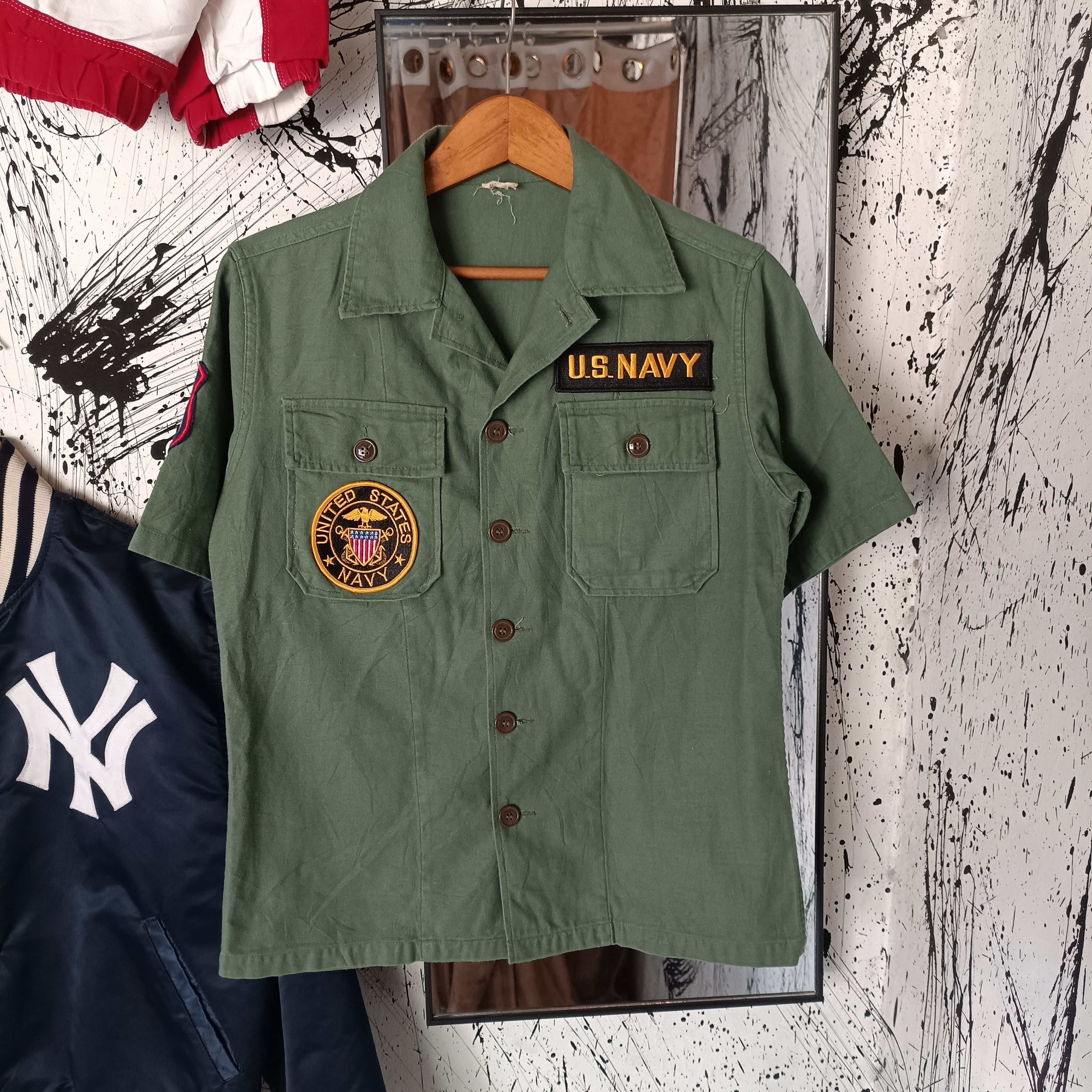 Other Shirt Man's Cotton Sateen OG 107 US NAVY Shirt Size US M / EU 48-50 / 2 - 1 Thumbnail