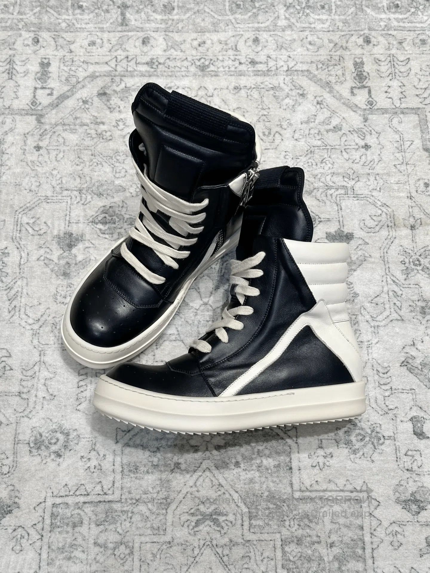 Rick Owens Rick Owens Classic Leather High-Top. Size US 5 / IT 35 - 4 Thumbnail