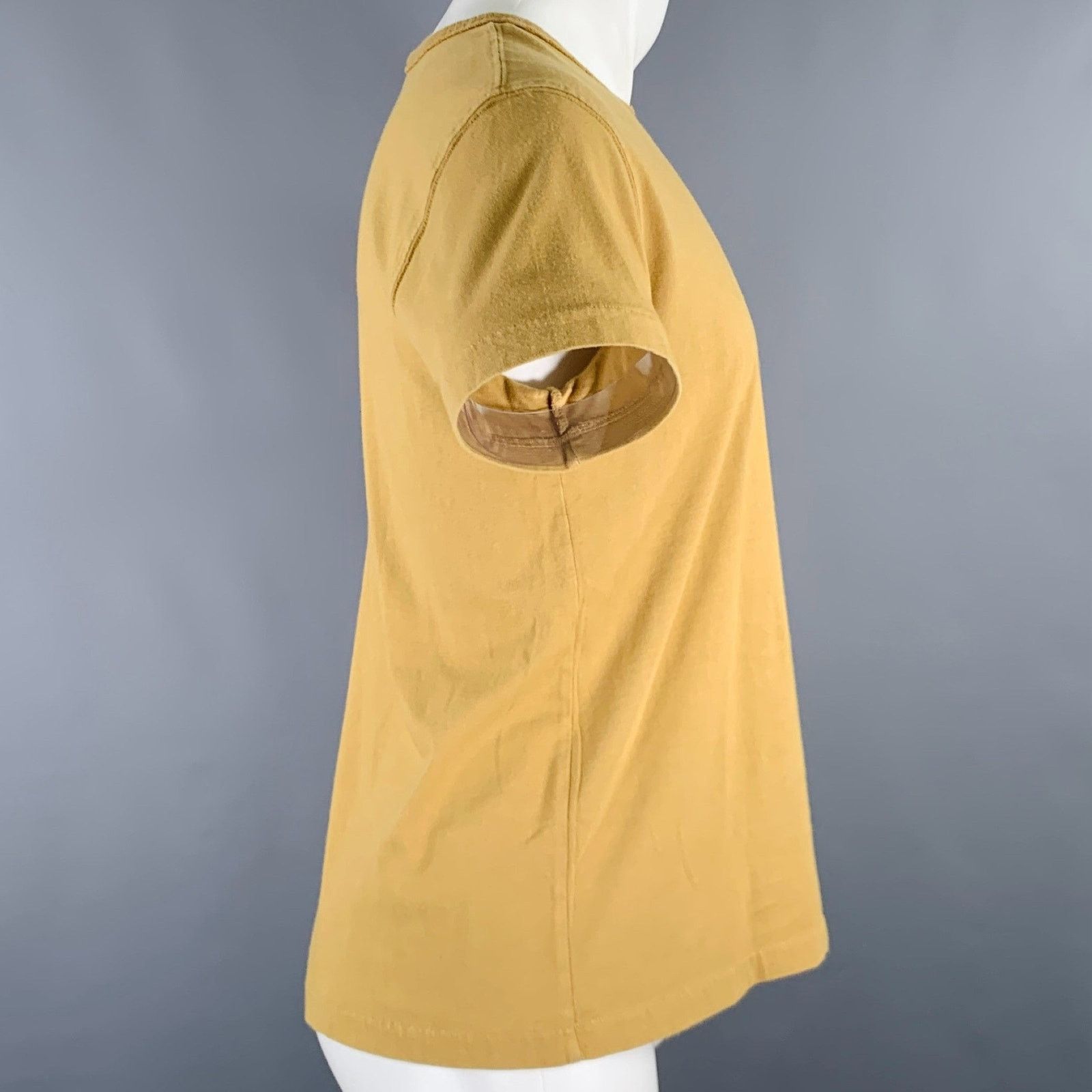 Nick Fouquet Khaki Matchstick Embroidery Cotton Short Sleeve T-shirt Size US S / EU 44-46 / 1 - 4 Thumbnail