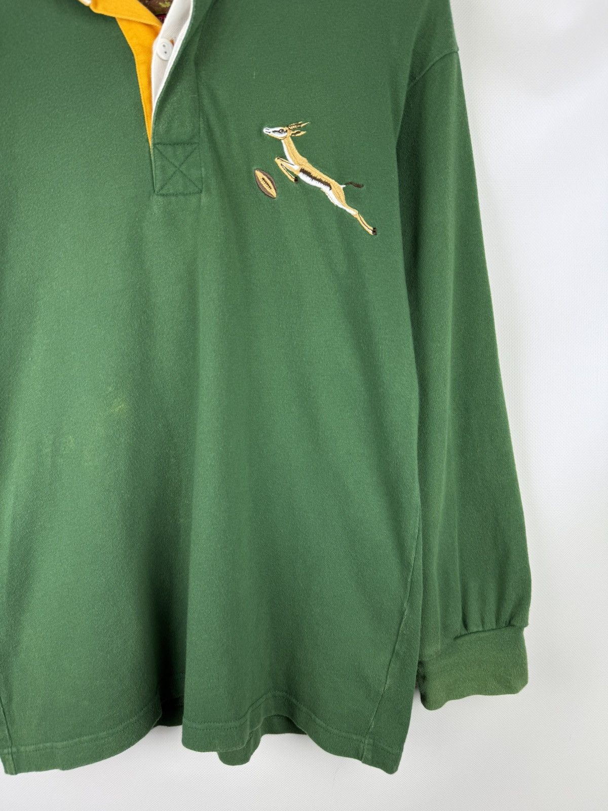 Cotton Traders VTG South Africa Rugby Union Long Sleeve Rugby Shirt Jersey Size US S / EU 44-46 / 1 - 6 Thumbnail
