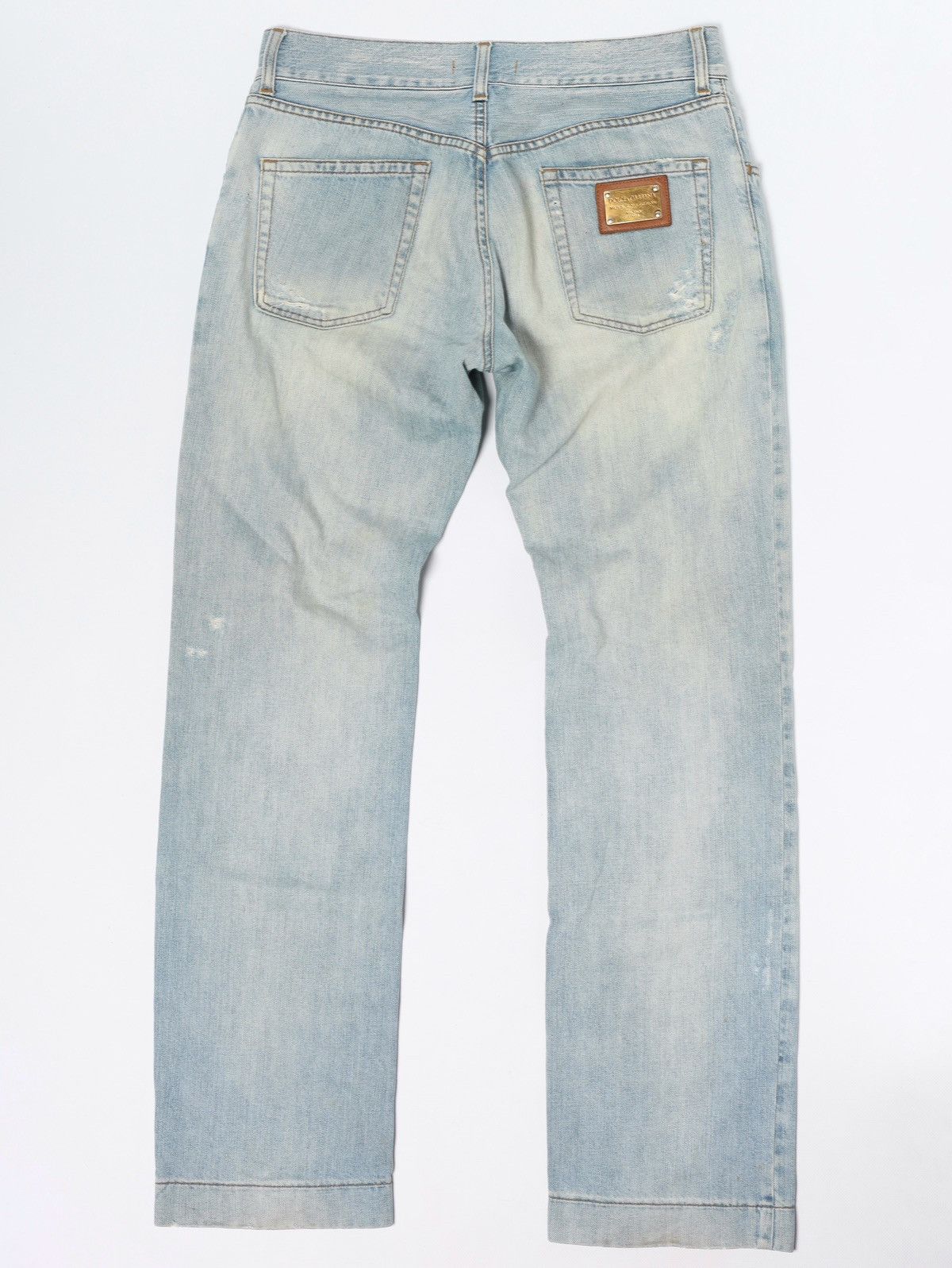 Dolce & Gabbana Dolce & Gabbana Jeans Denim Pants Distressed Fade Metal Logo Size US 32 / EU 48 - 2 Thumbnail