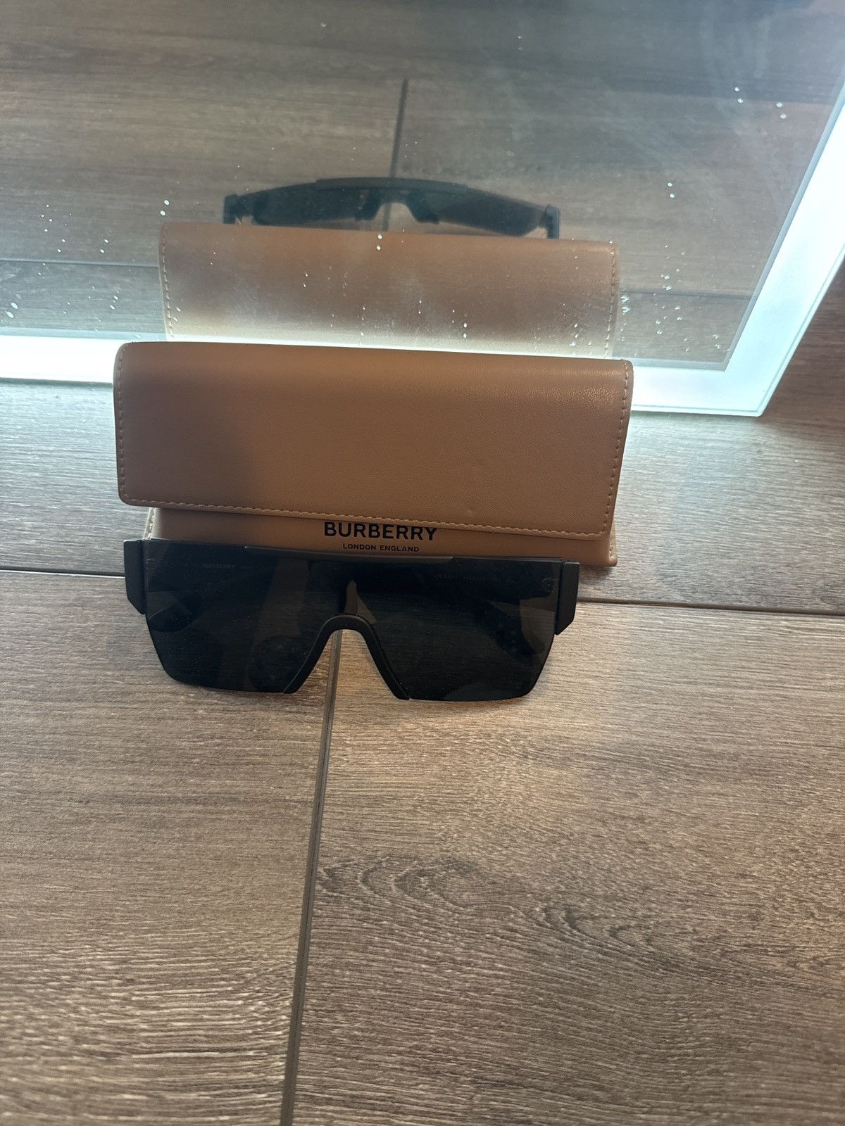 image of Burberry Modern Sunglasses in Black, Men's