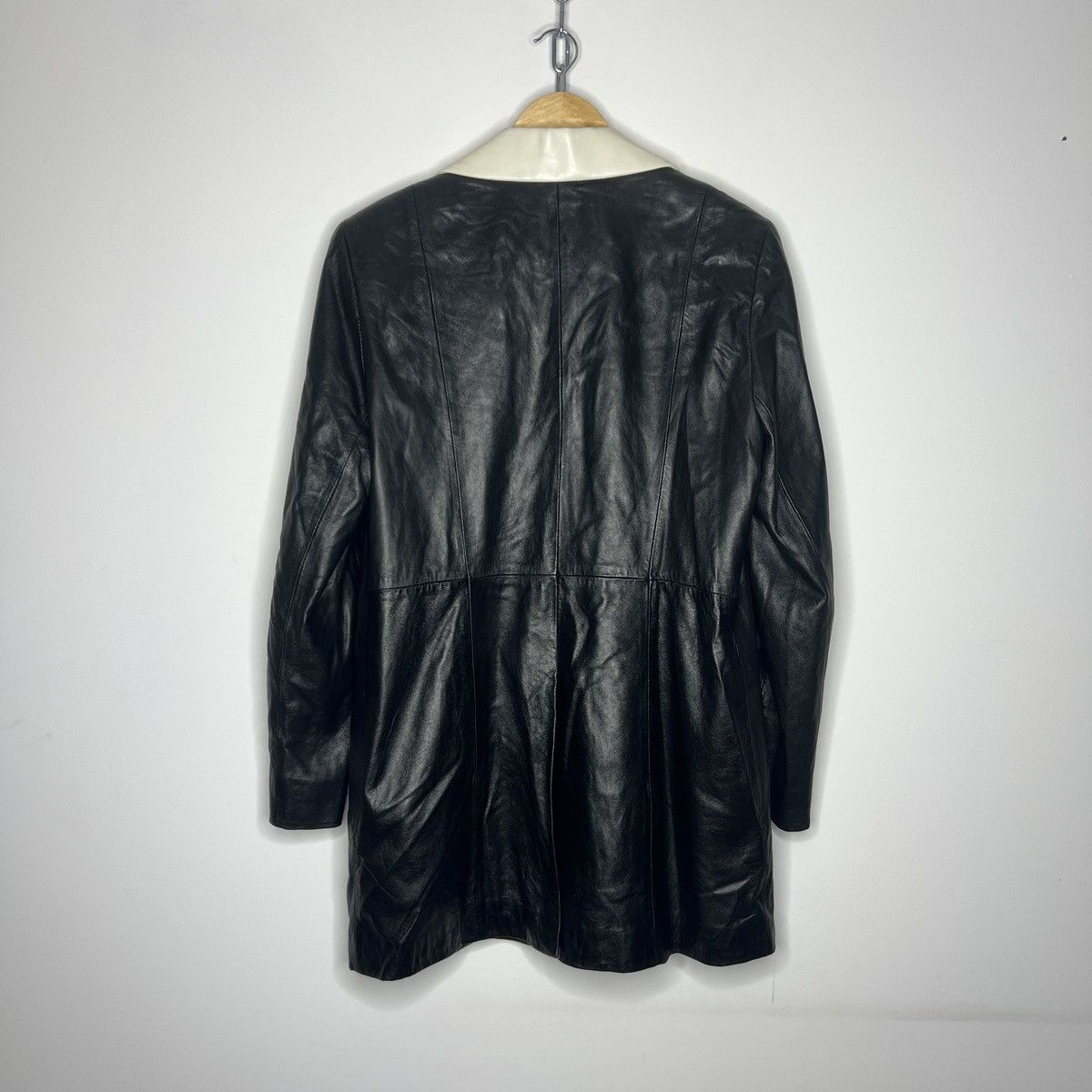 Japanese Brand × Vintage Vintage Dino Genuine Leather Coat Jacket Tribal 90s Y2K RARE Size M / US 6-8 / IT 42-44 - 8 Thumbnail
