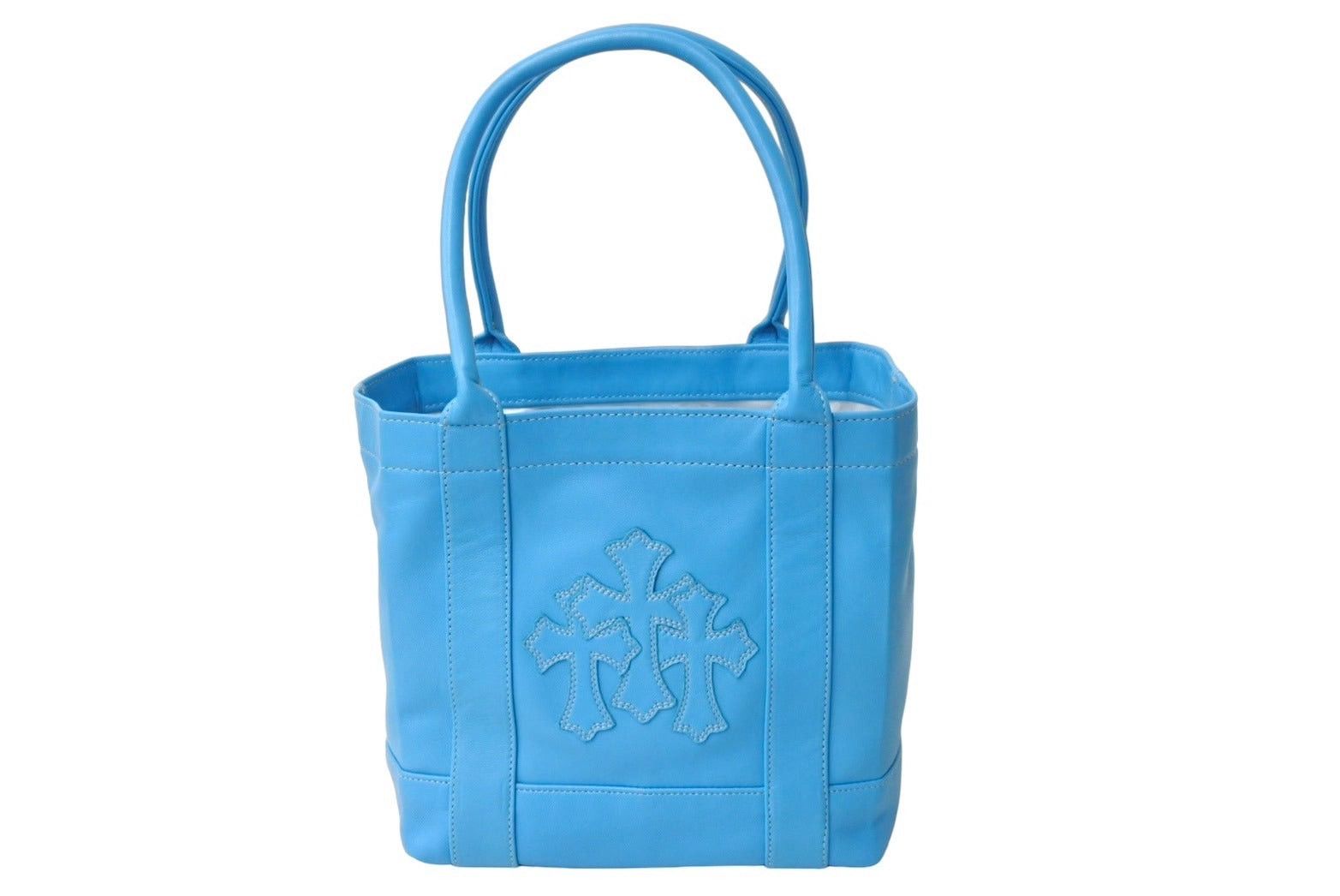 Chrome Hearts Mini Tote Bag in Blue, Men's