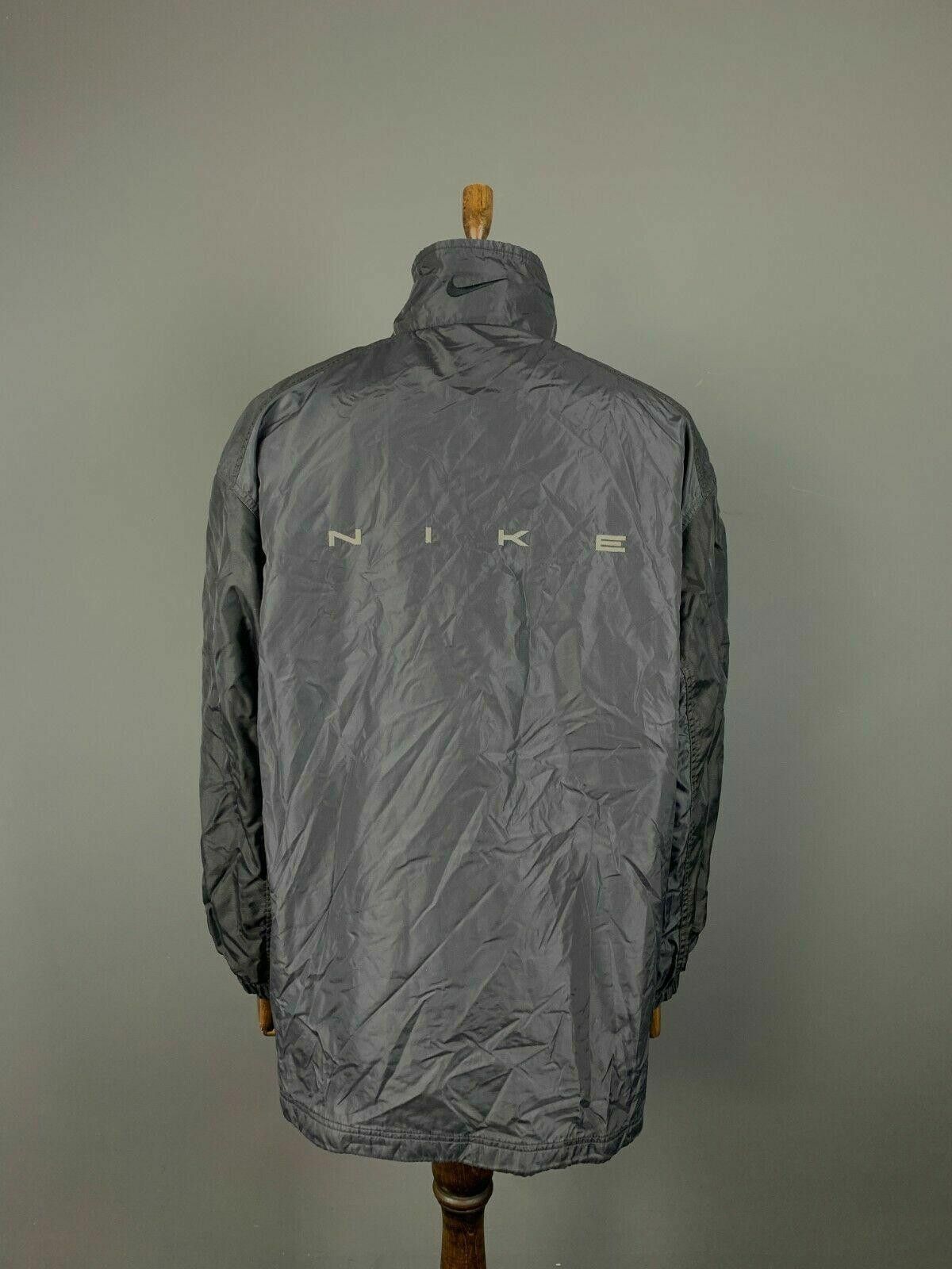 Nike Men Nike Vintage Black Full Zip Track Top Jacket Size L Size L / US 10 / IT 46 - 7 Thumbnail