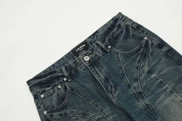 Japanese Brand High street cut casual wide leg slightly flared jeans Size US 32 / EU 48 - 3 Thumbnail