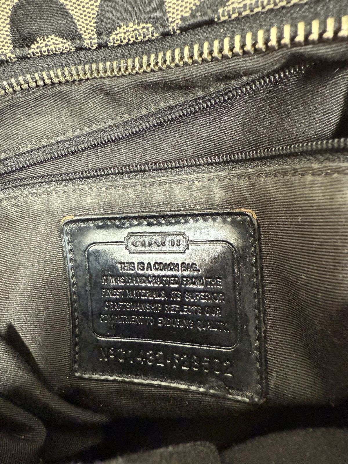 Coach Y2K Coach Shoulder Bag Black Monogram Size ONE SIZE - 7 Thumbnail