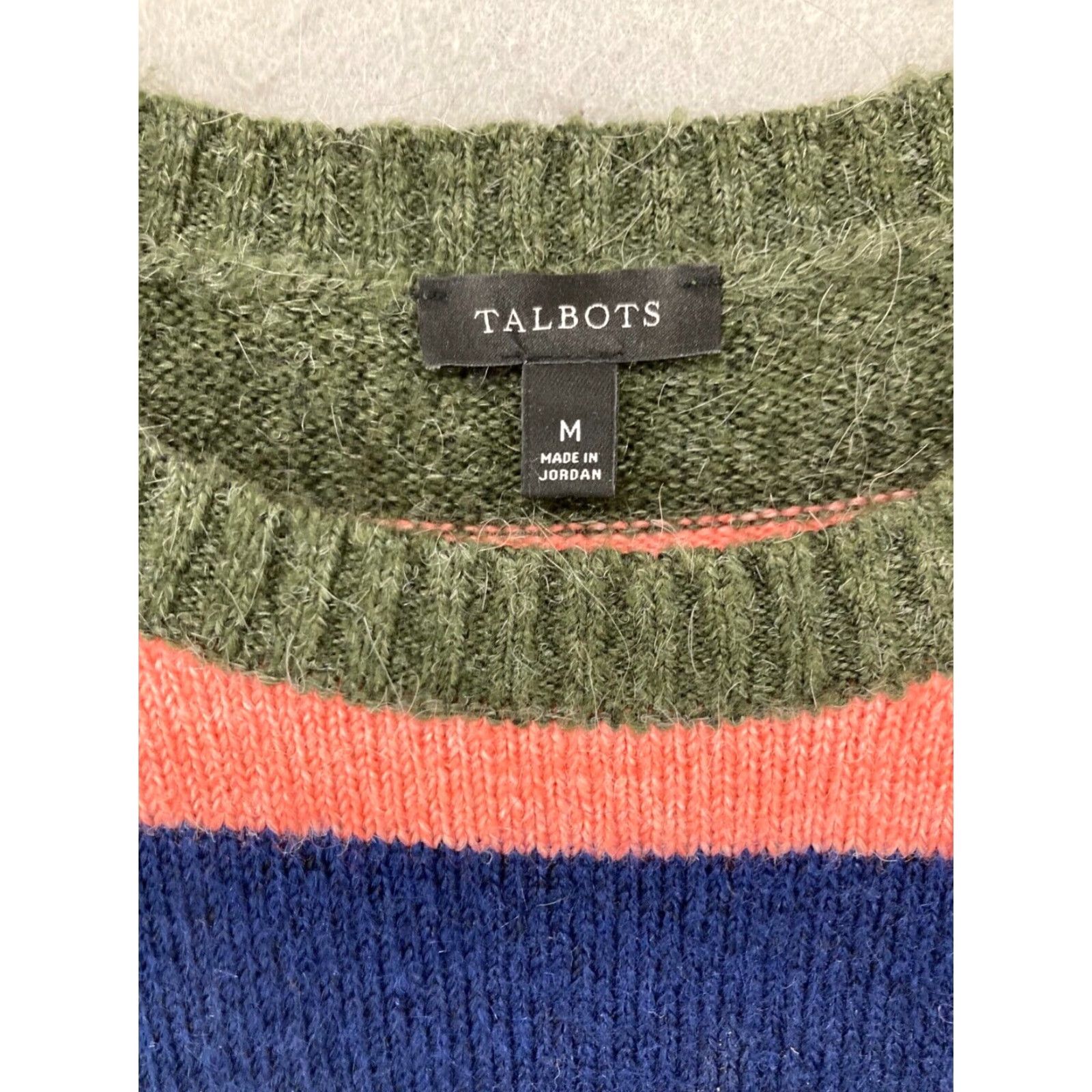 Talbots Talbots Womens Sweater M Multicolor Stripes Size M / US 6-8 / IT 42-44 - 7 Thumbnail