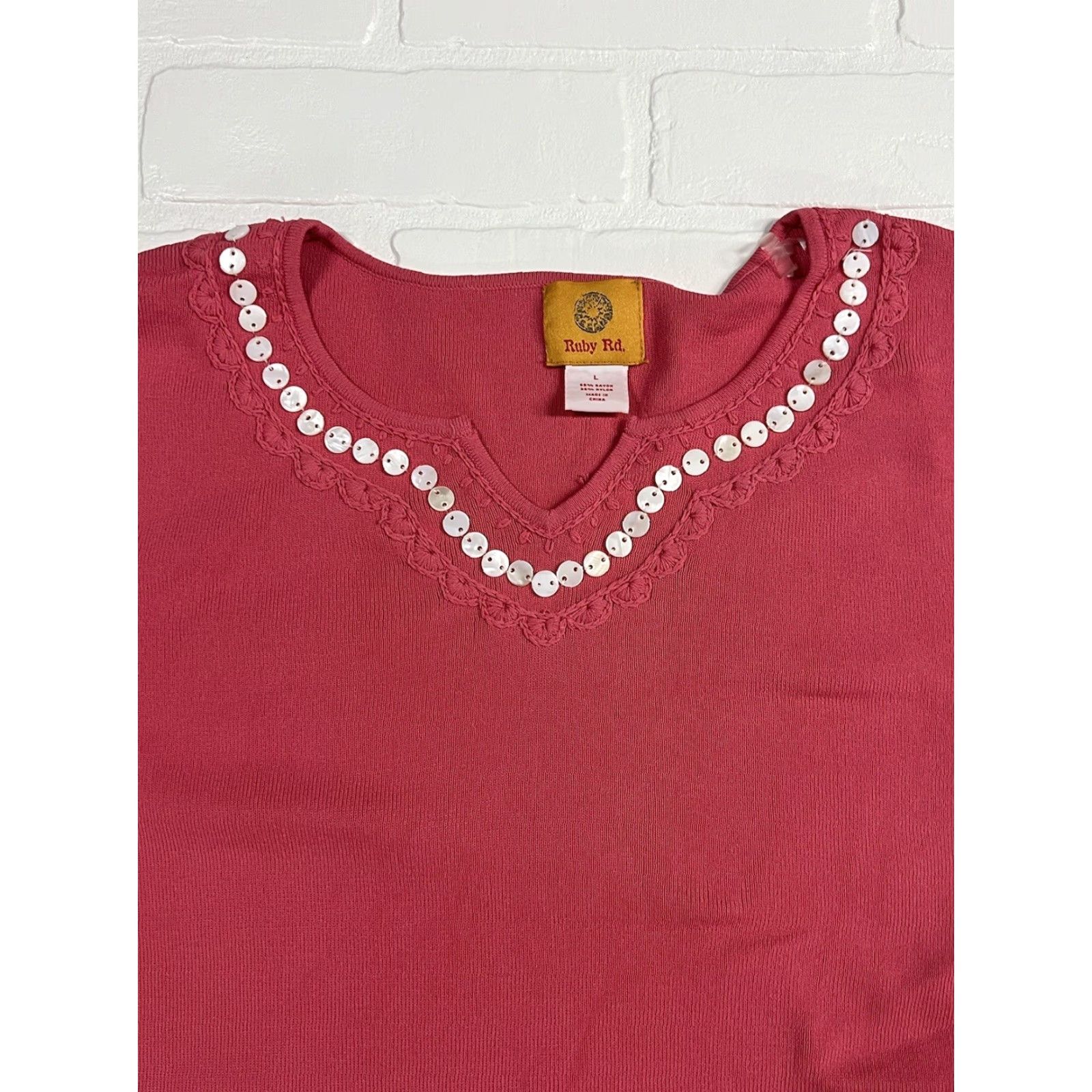 Vintage Ruby Road Pullover Sweater Women’s L NWT Red Size L / US 10 / IT 46 - 3 Thumbnail
