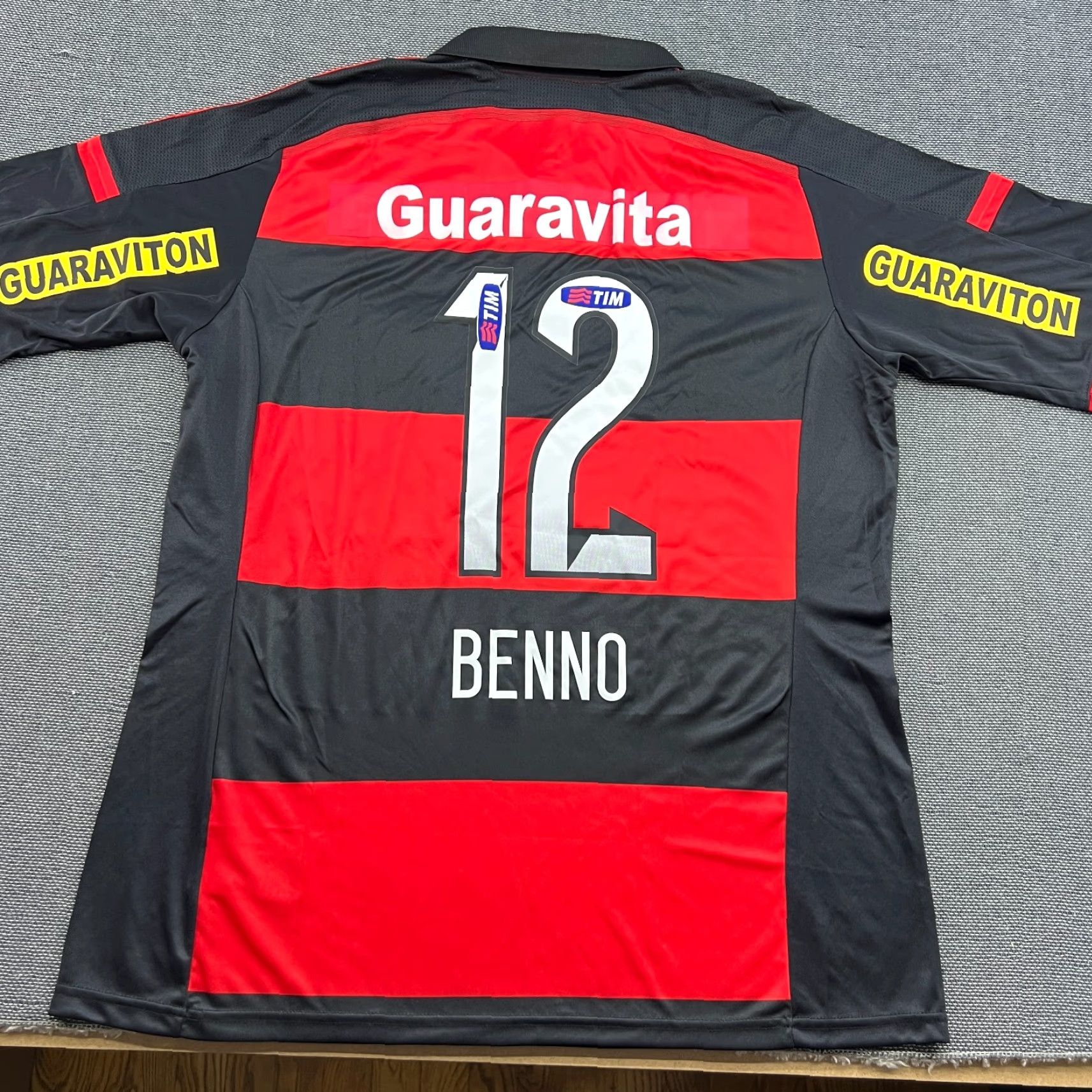Adidas CR Flamengo 2014 2015 Home Jersey Football Mens Large Adidas Brazil Shirt T-Shirt Multicolor JSY Mens Size US L / EU 52-54 / 3 - 3 Thumbnail