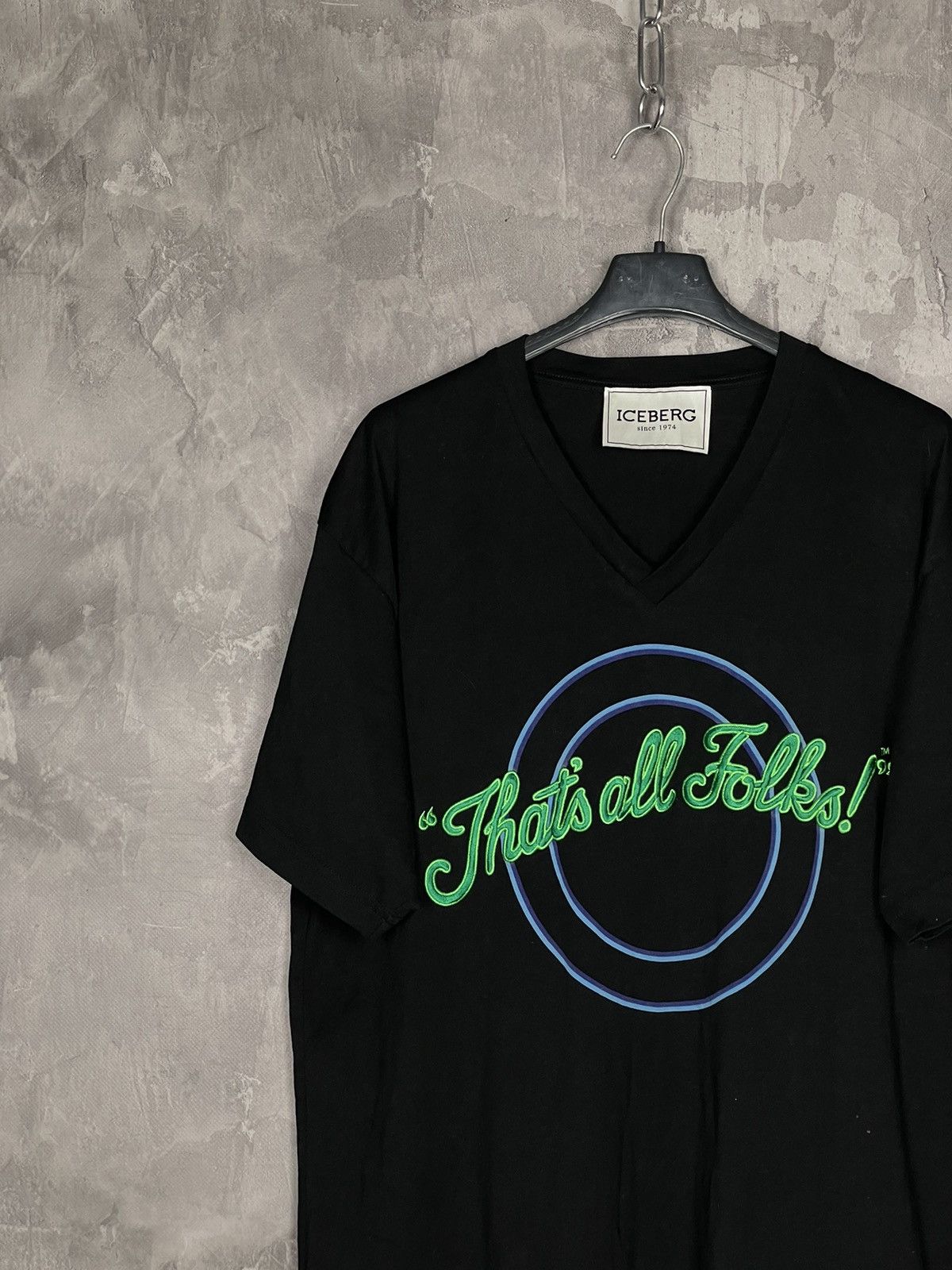 Iceberg Iceberg Avant Garde Y2K Big Logo “Thats all Folks” t shirt Size US XL / EU 56 / 4 - 3 Thumbnail