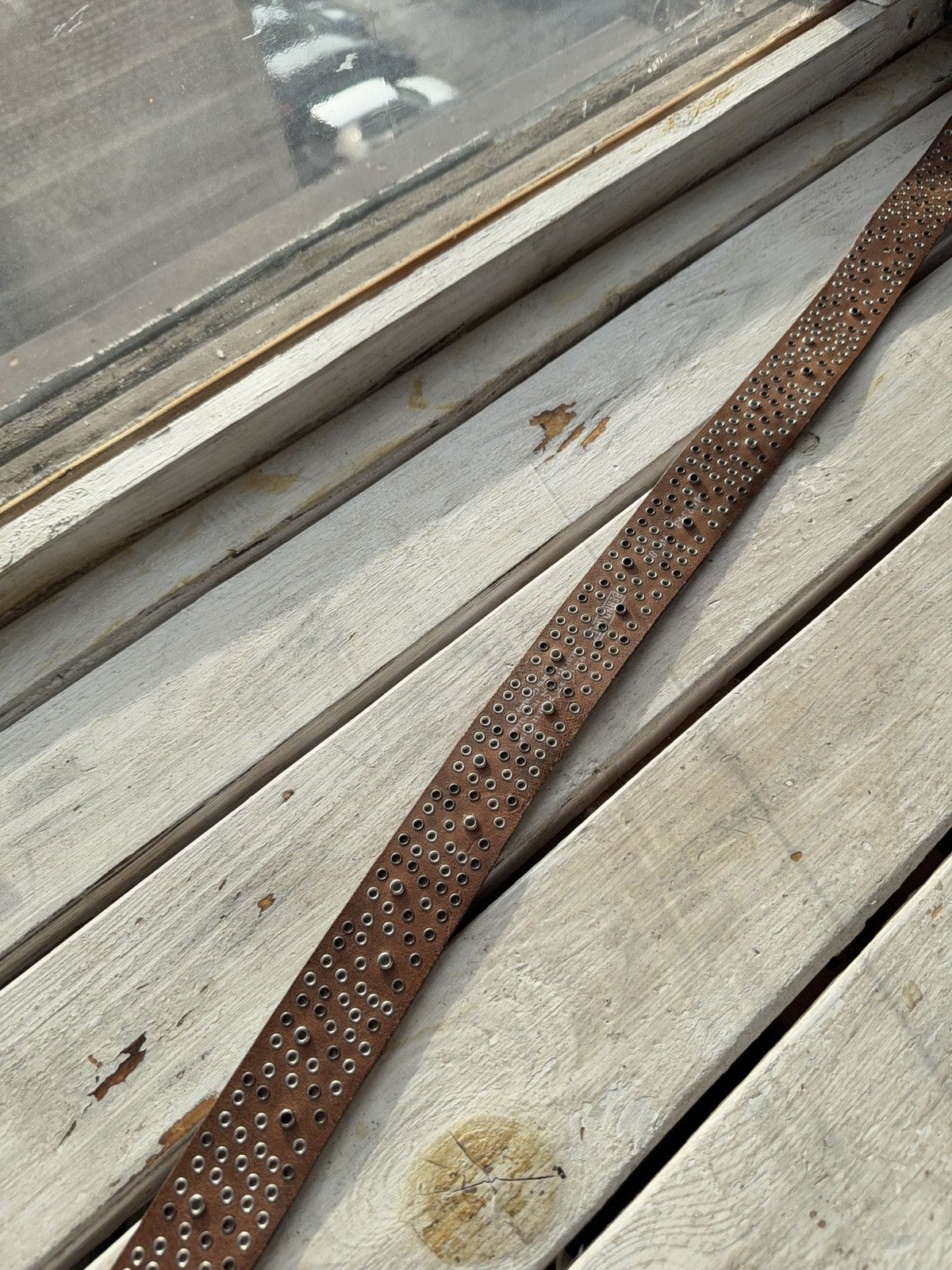 Japanese Brand Vintage Retro 90s Y2K Opium Real Leather Japanese style belt Size ONE SIZE - 9 Thumbnail
