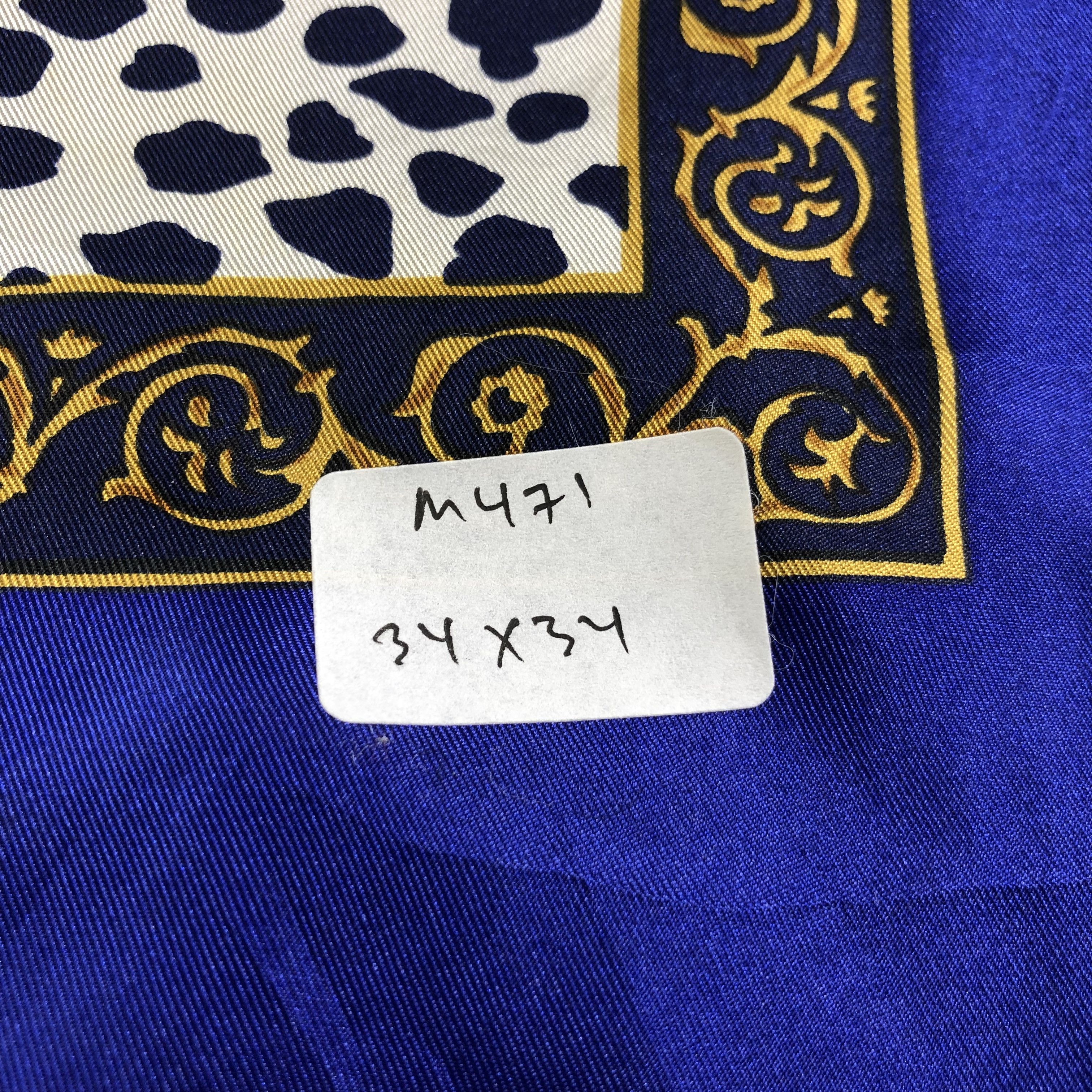Vintage Luxury Baroque Silk Scarf M471 Size ONE SIZE - 7 Thumbnail