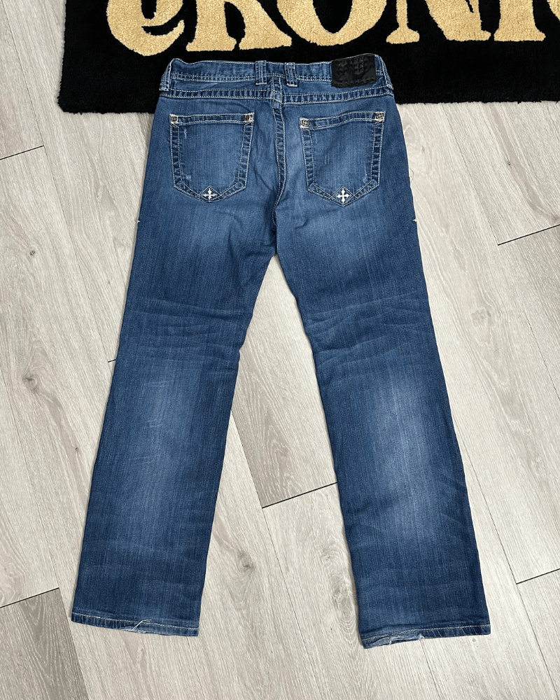 Affliction Vintage Y2K Affliction Black Premium Blake Denim Jeans 33x31 Size US 33 - 1 Thumbnail