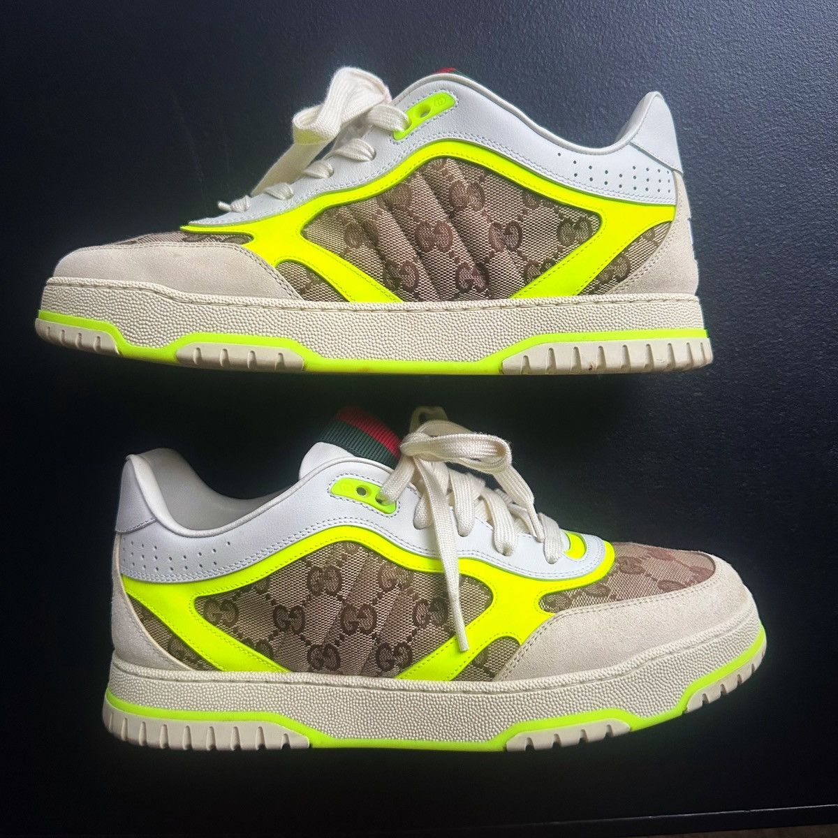 Gucci Gucci Re-Web Monogram Sneakers Size US 10 / EU 43 - 1 Thumbnail