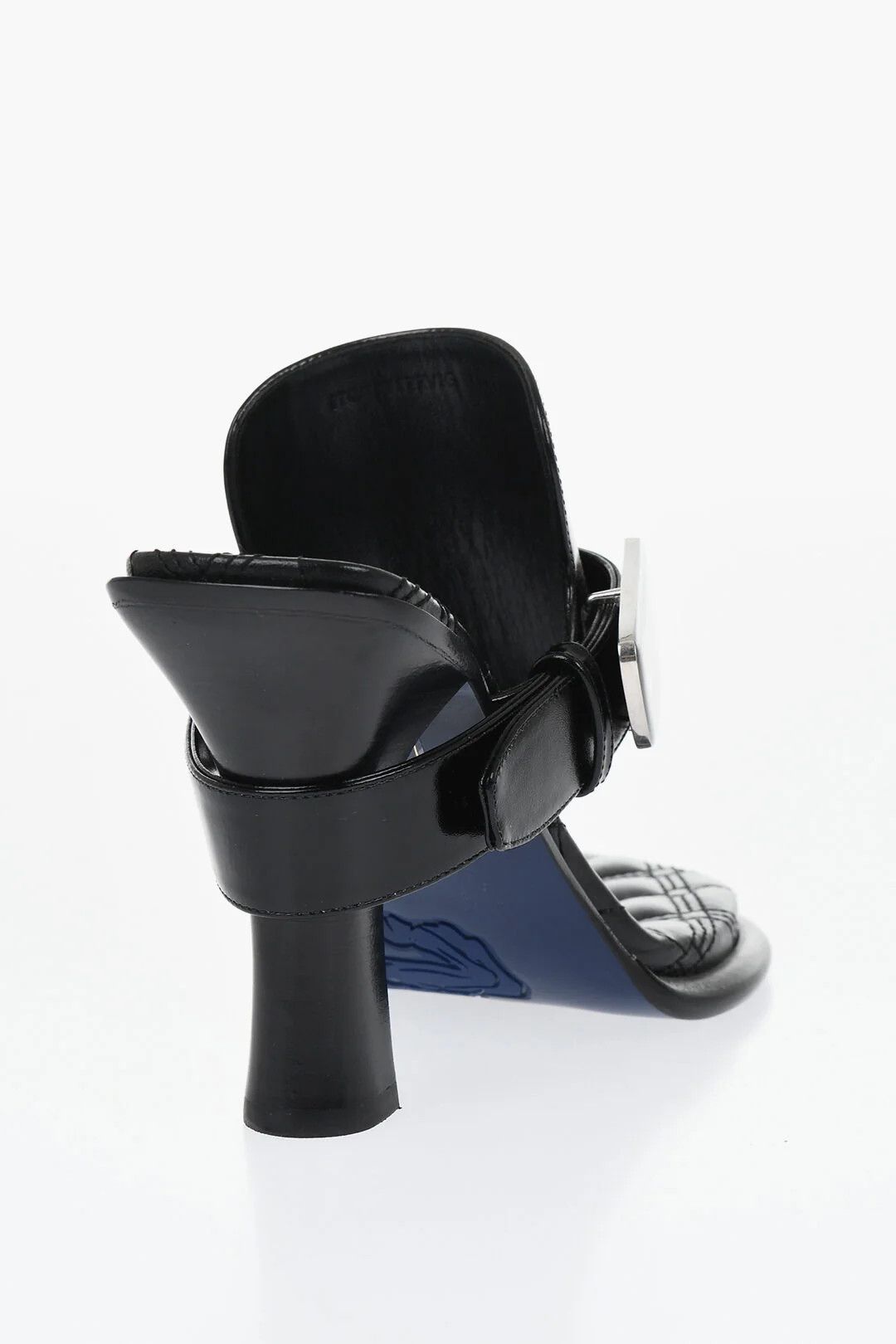Burberry og1mm0426 Brushed Leather Thong Mules in Black Size US 6 / IT 36 - 2 Thumbnail