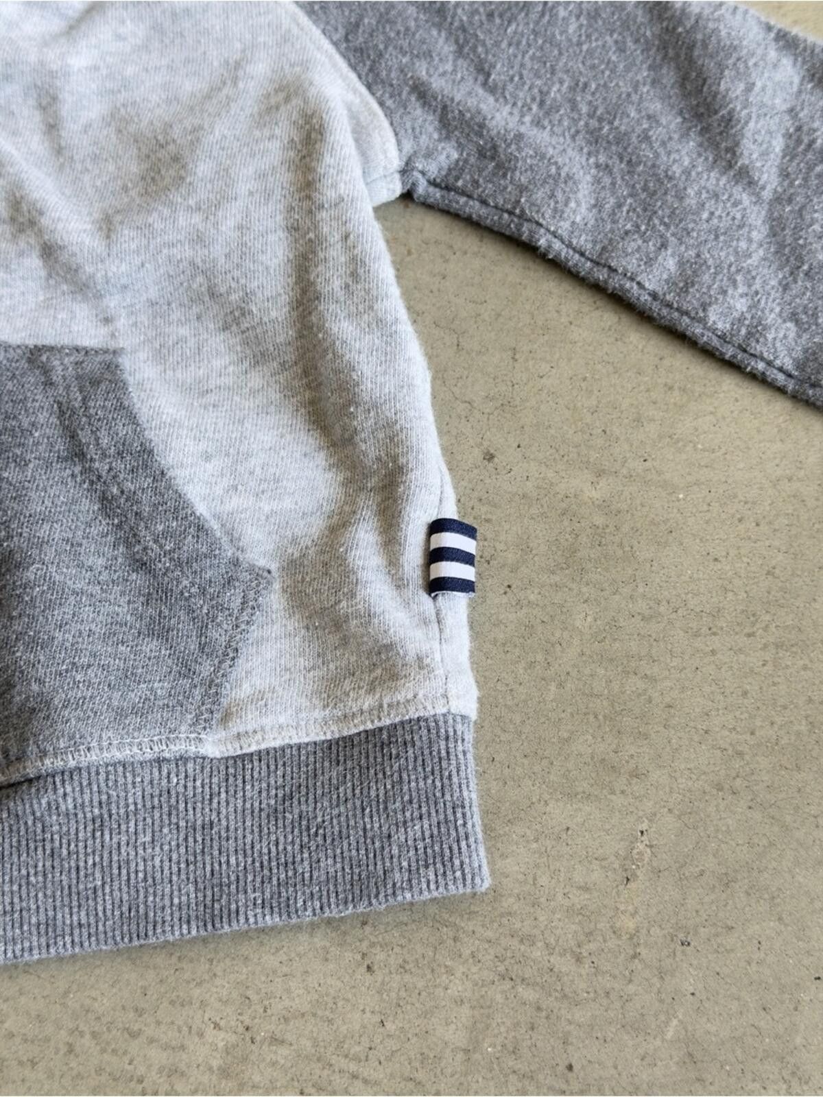 Splendid Splendid / Zip Hoodie Sweatshirt / Gray Colorblock 2T Size US XXS / EU 40 - 4 Thumbnail