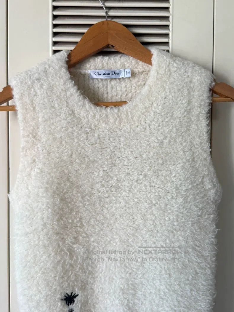 Dior Dior Milky white lamb wool vest Size XS / US 0-2 / IT 36-38 - 3 Thumbnail