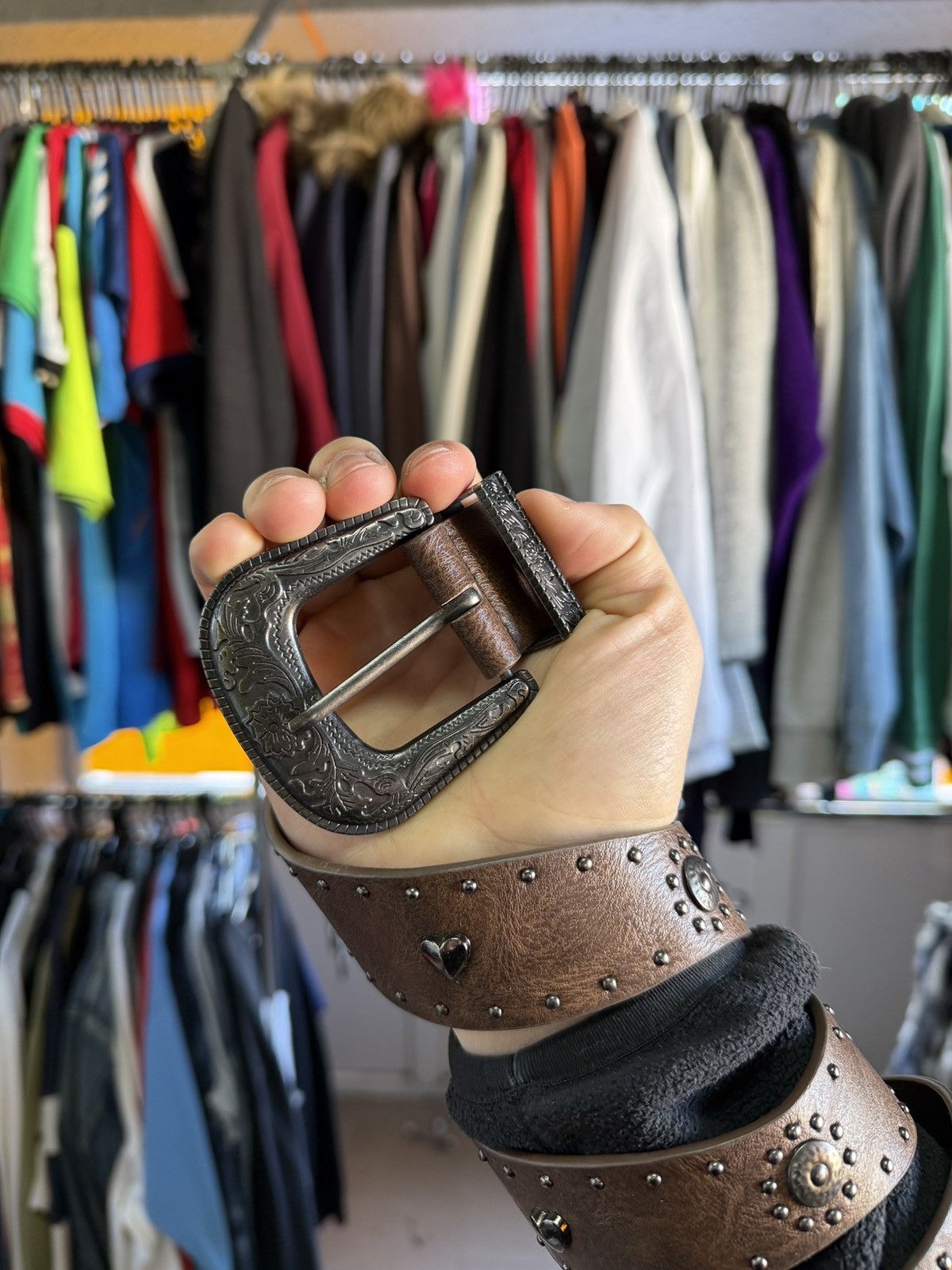 Japanese Brand 00’s NUMBER STYLE JAPAN RARE Y2K BELT VINTAGE Size ONE SIZE - 2 Thumbnail