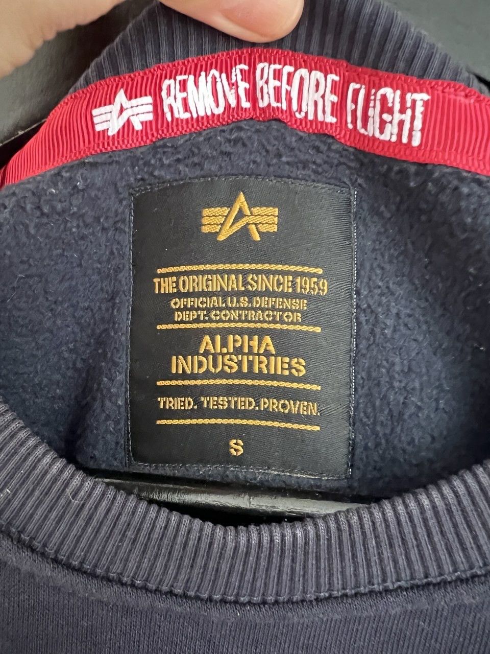 Alpha Industries Alpha Industries NASA sweatshirt with logo men's size S Size US S / EU 44-46 / 1 - 3 Thumbnail