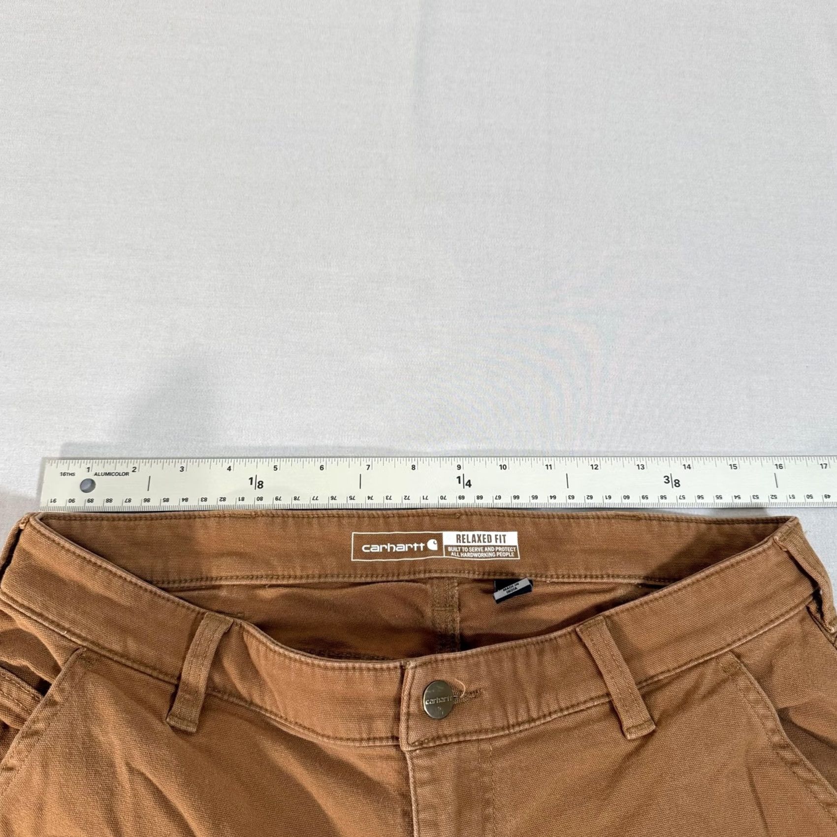Carhartt Carhartt Pants Women 12 Tall Brown Double Knee Rugged Flex Carpenter Relaxed Fit Size 34" / US 12 / IT 48 - 7 Thumbnail