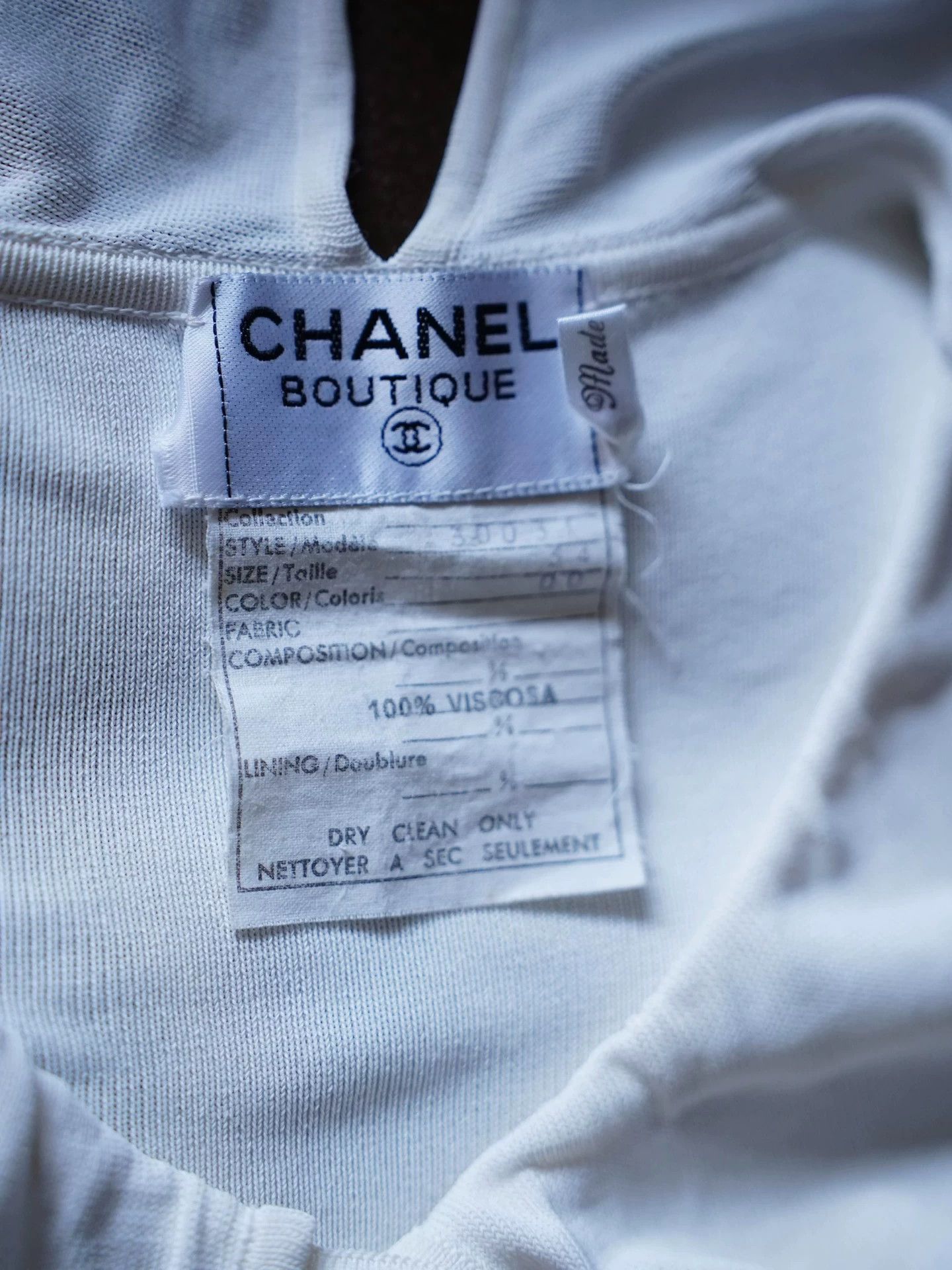 Chanel Chanel Vintage White Collared Knit Sweater w/ Gold Buttons Size S / US 4 / IT 40 - 6 Thumbnail