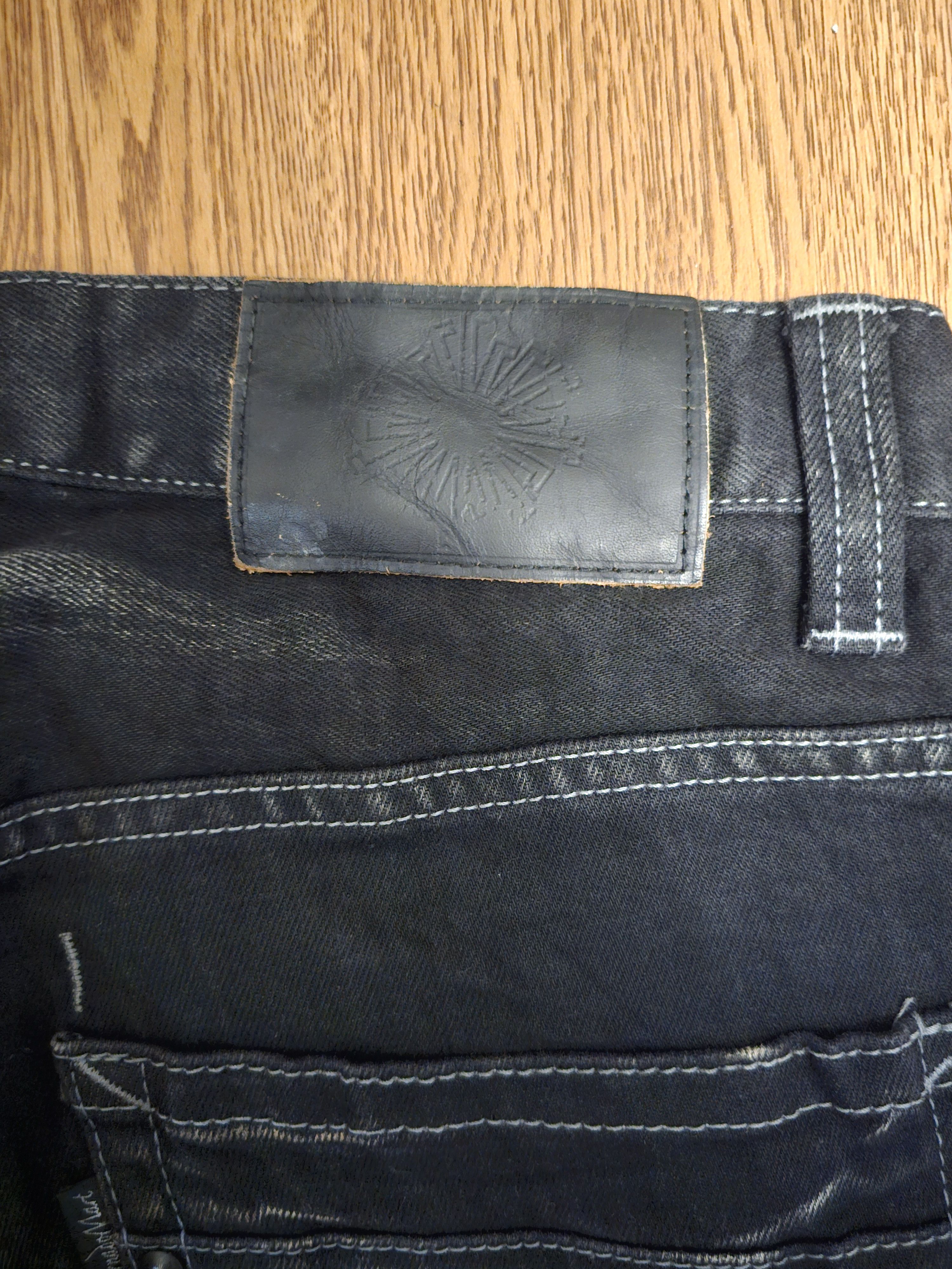 Tornado Mart Tornado Mart Silver Clawed Marks Flared Jeans Size US 30 / EU 46 - 8 Thumbnail