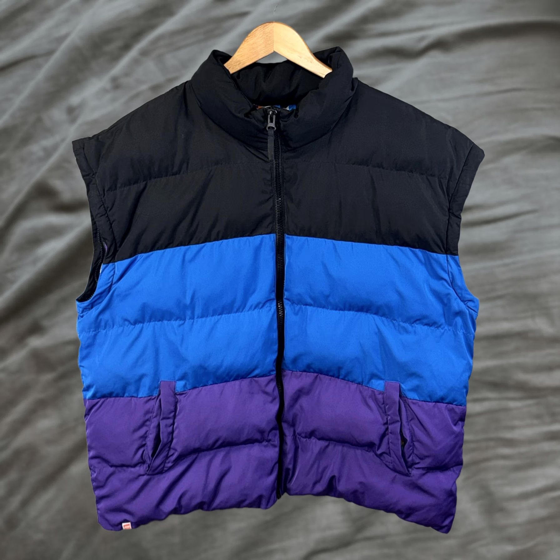 LEGO LEGO x Target Puffer Vest Mens XL Black Blue Purple Colorblock Zip Lined Warm Size US XL / EU 56 / 4 - 1 Thumbnail