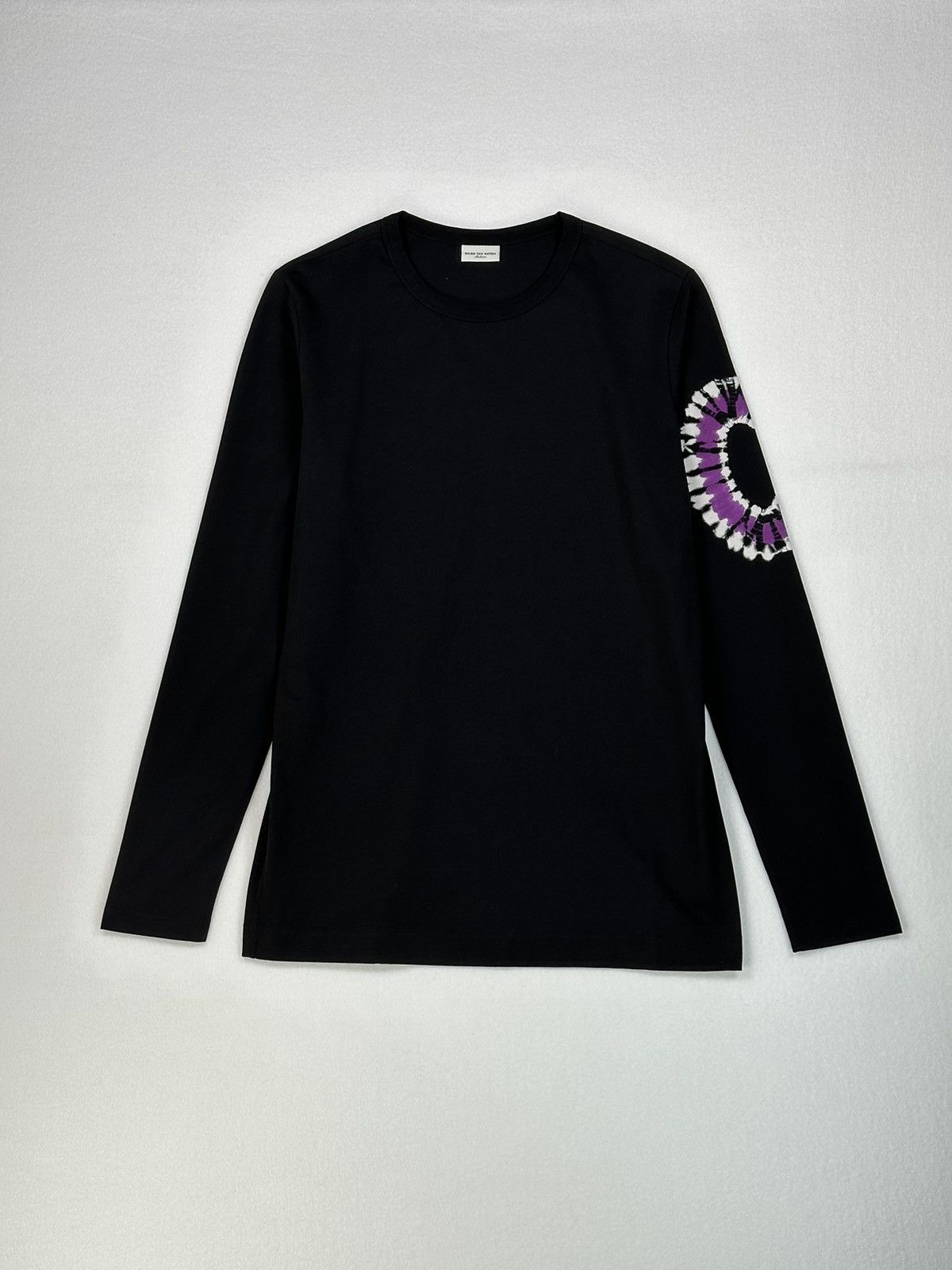 image of Dries Van Noten Harvard Long Sleeve T-Shirt Black, Men's (Size Medium)