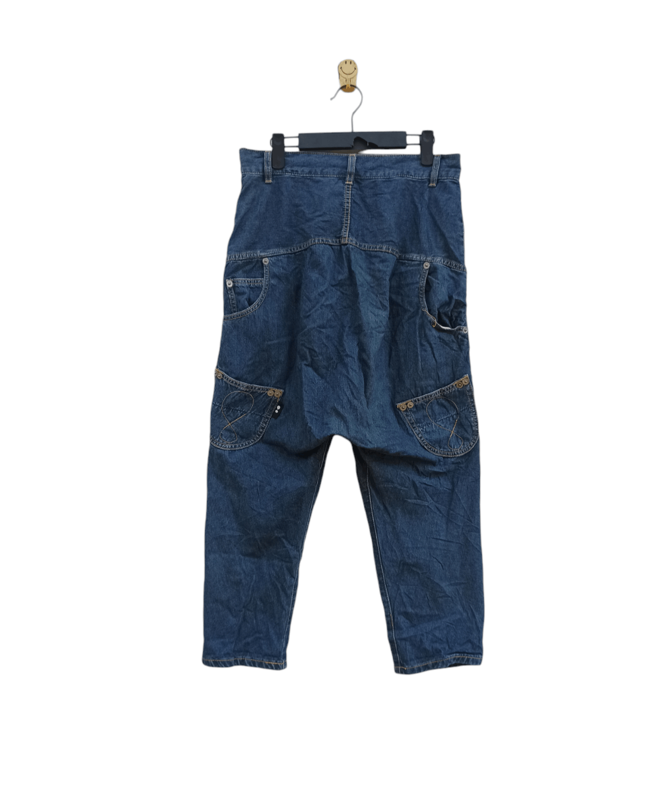 Issey Miyake × mercibeaucoup Jevous Enprie By Mercibeaucoup Drop Cropth Denim Size 32" / US 10 / IT 46 - 3 Thumbnail
