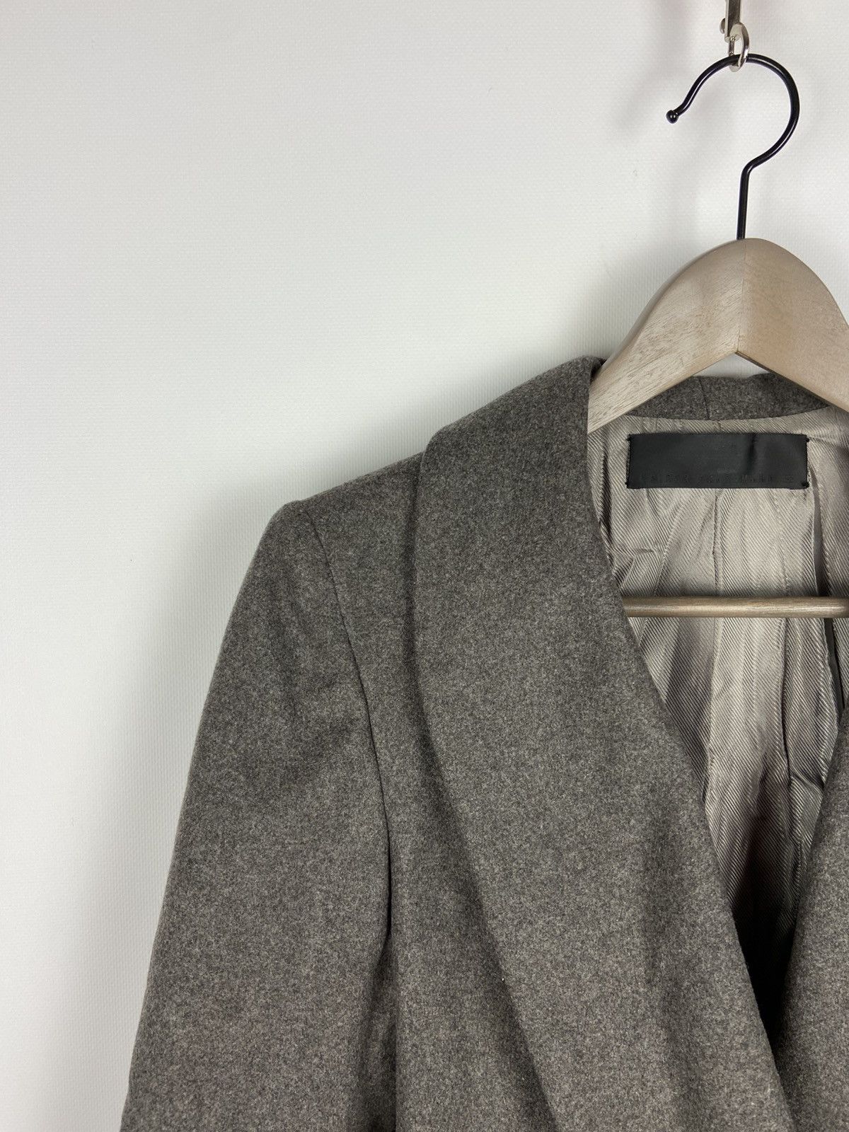 Designer × Haider Ackermann HAIDER ACKERMANN Asymmetrical Wool Gray Women Blazer Jacket Size XS / US 0-2 / IT 36-38 - 6 Thumbnail