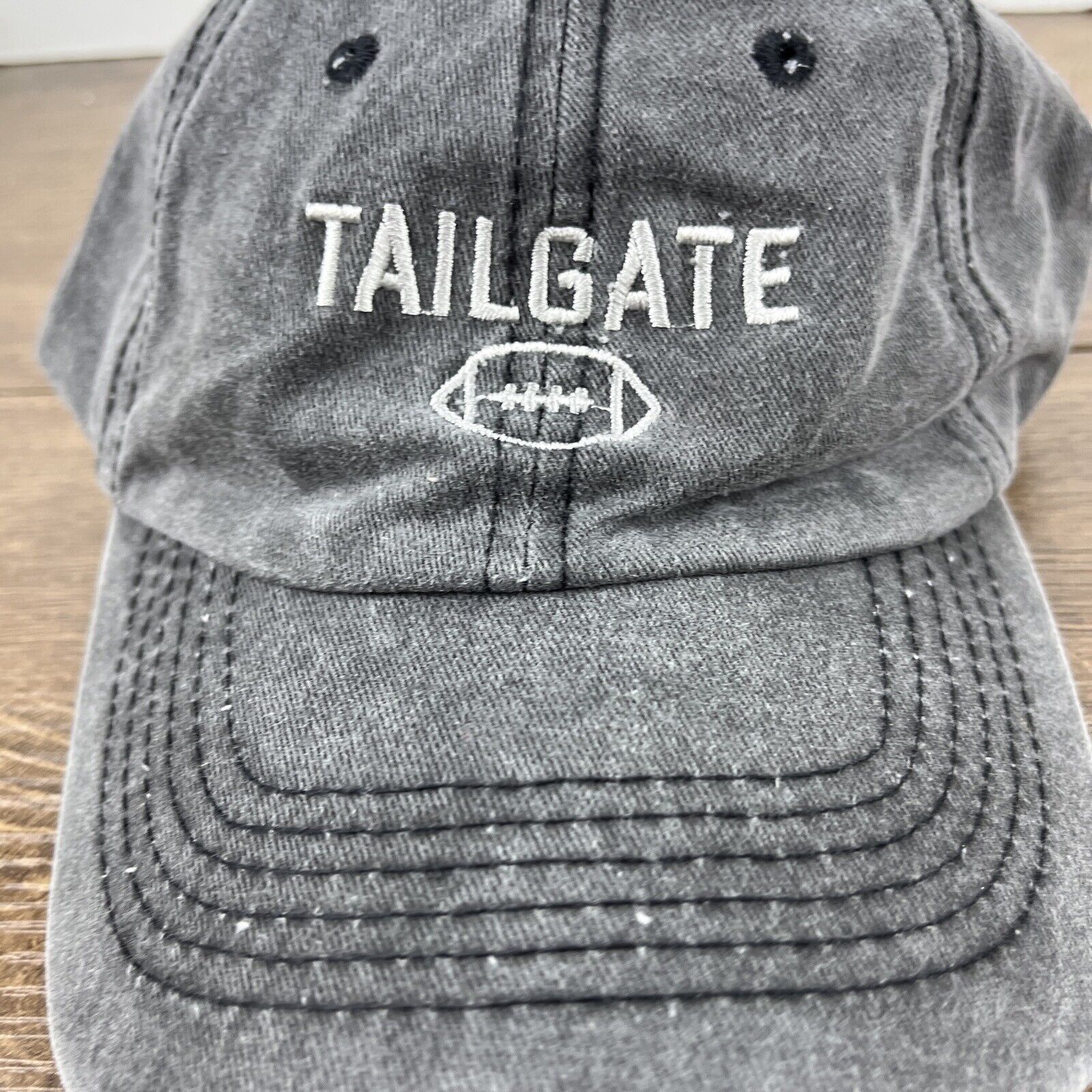 Other Tailgate Hat Football Tailgate Hat Gray Hat Adjustable Gray Size ONE SIZE - 8 Thumbnail