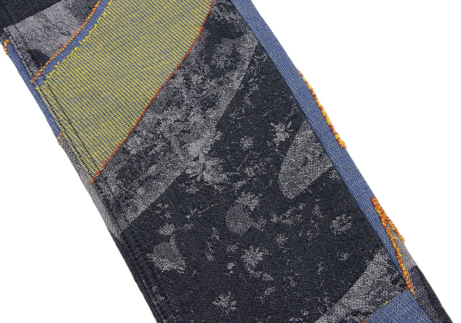 Issey Miyake Colorful Graphic Jacquard Denim Pants in Indigo Multi 2 Size US 36 / EU 52 - 12 Thumbnail