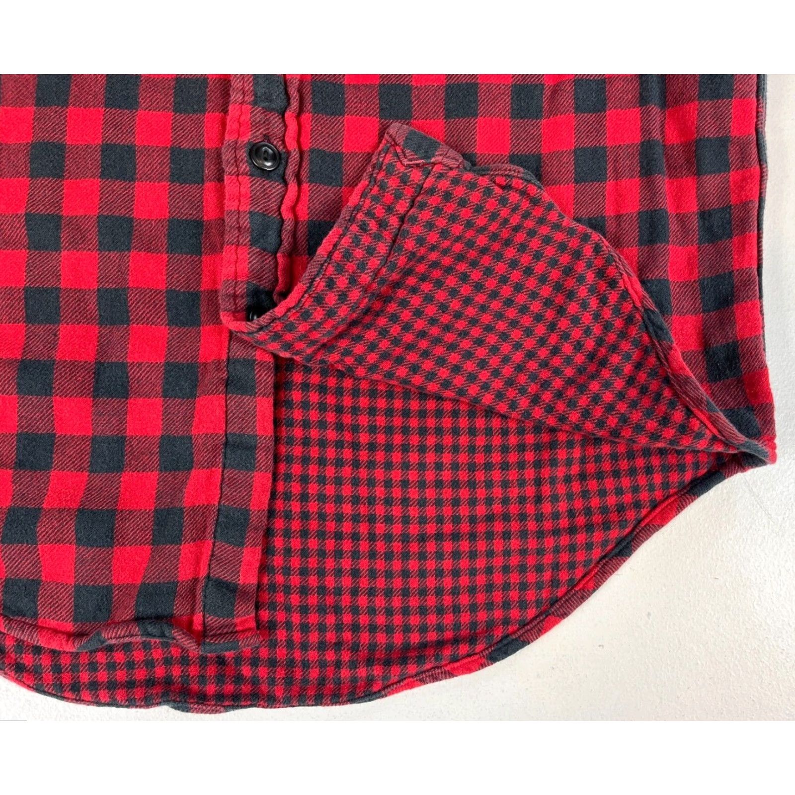 Polo Ralph Lauren VINTAGE Polo Ralph Lauren Buffalo Plaid Two-Ply Flannel Shirt M Red Cotton Button-Up Long Sleeve Men's Size M Size US M / EU 48-50 / 2 - 5 Thumbnail