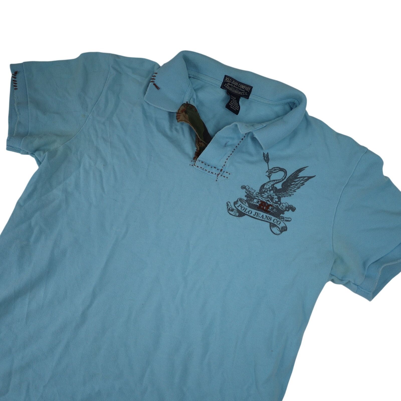 Polo Ralph Lauren Vintage Polo Jeans Co Ralph Laure Unique Crest Polo Shirts Size US M / EU 48-50 / 2 - 2 Thumbnail