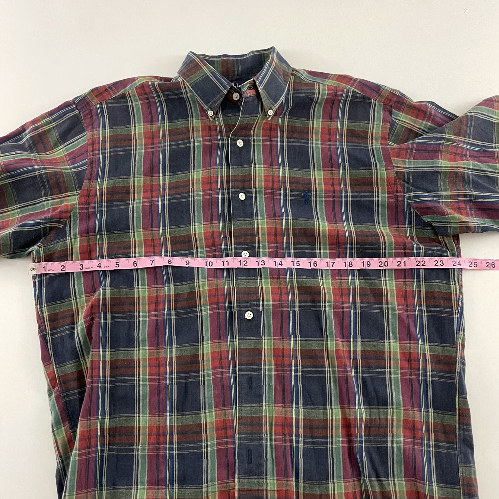 Polo Ralph Lauren Ralph Lauren Shirt Plaid Button-Up Long Sleeve Men M 100% Cotton Multicolor Size US M / EU 48-50 / 2 - 4 Thumbnail
