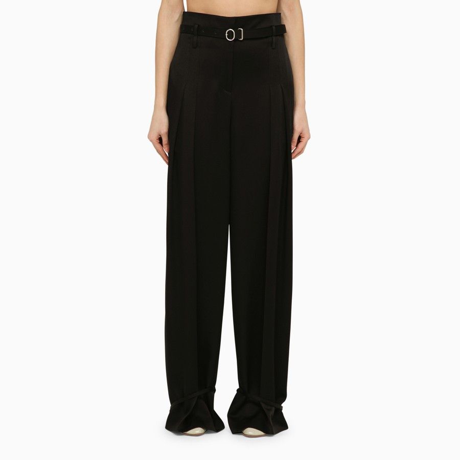 o1d2blof0824 Trousers With Belt in Black
