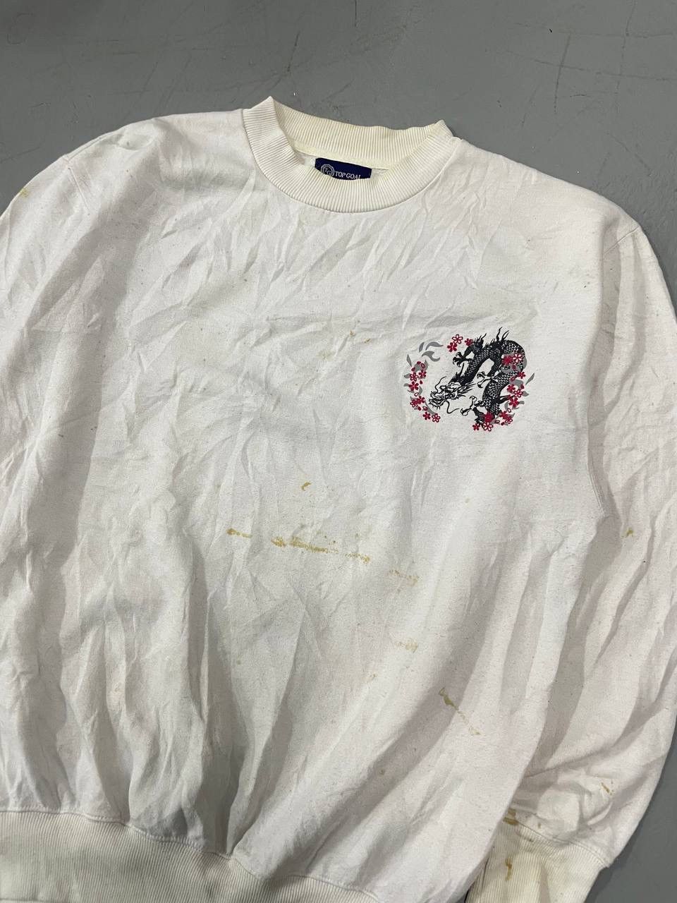 Japanese Brand Vintage Sukajan Japan Souvenir Dragon Tiger Sweatshirt Size US XXL / EU 58 / 5 - 9 Thumbnail
