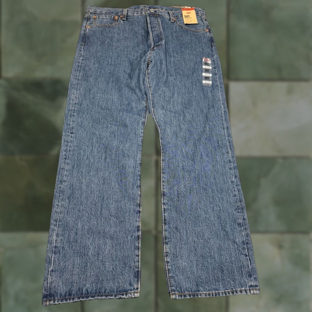 Levi's LEVI'S 501 XX Original Fit Jeans Straight Leg Button Fly Blue Denim Men's 36x29.5 Size US 36 / EU 52 - 1 Thumbnail