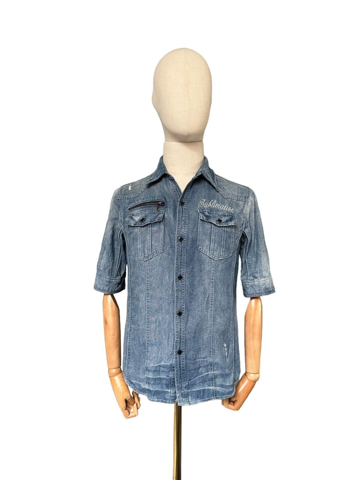 If Six Was Nine 00's Semanticdesign x In The Attic denim shirt Size US M / EU 48-50 / 2 - 10 Thumbnail