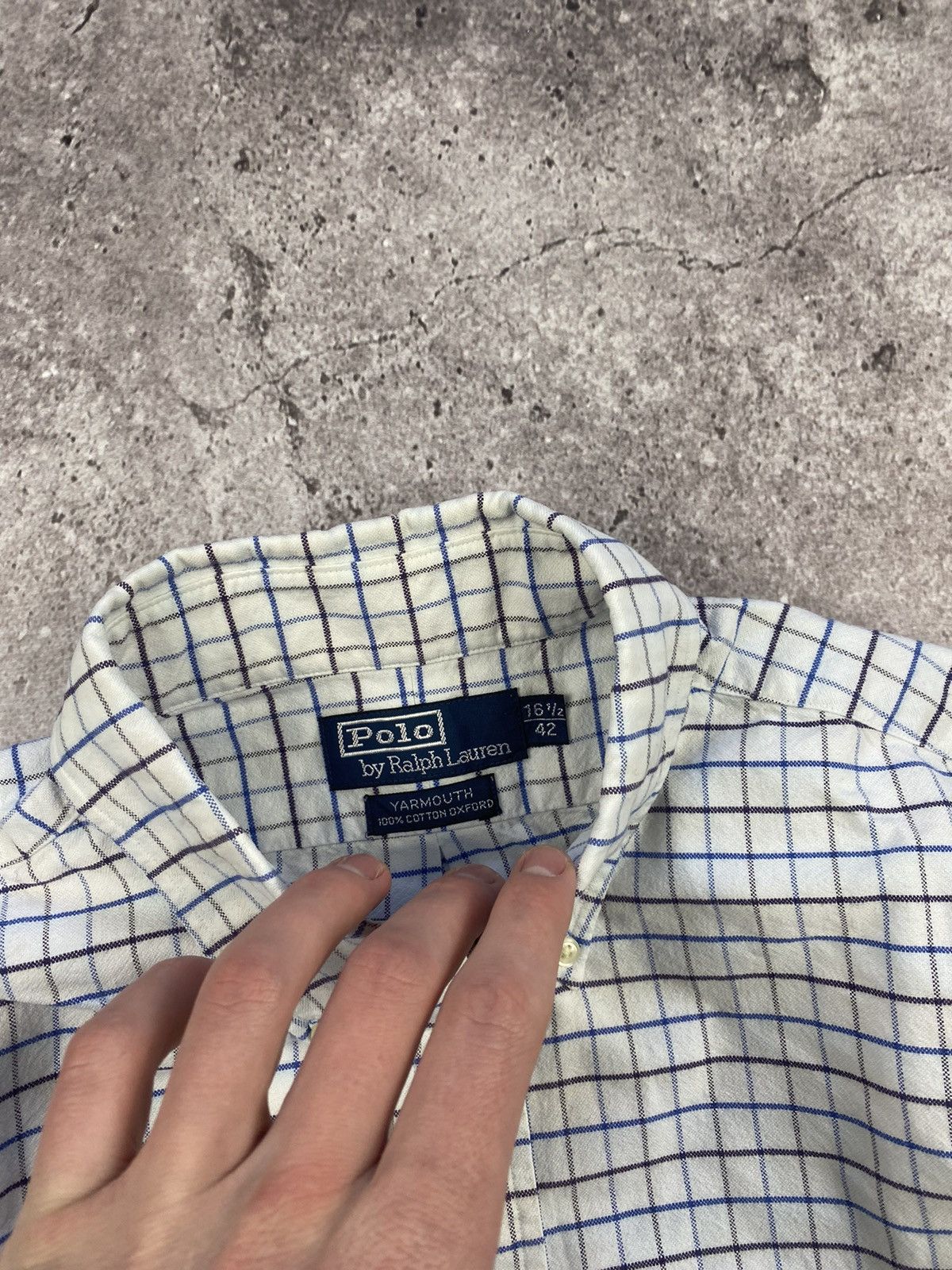 Polo Ralph Lauren × Vintage Vintage Y2K POLO RALPH LAUREN Checked Flannel Shirt 90 Style Size US L / EU 52-54 / 3 - 5 Thumbnail