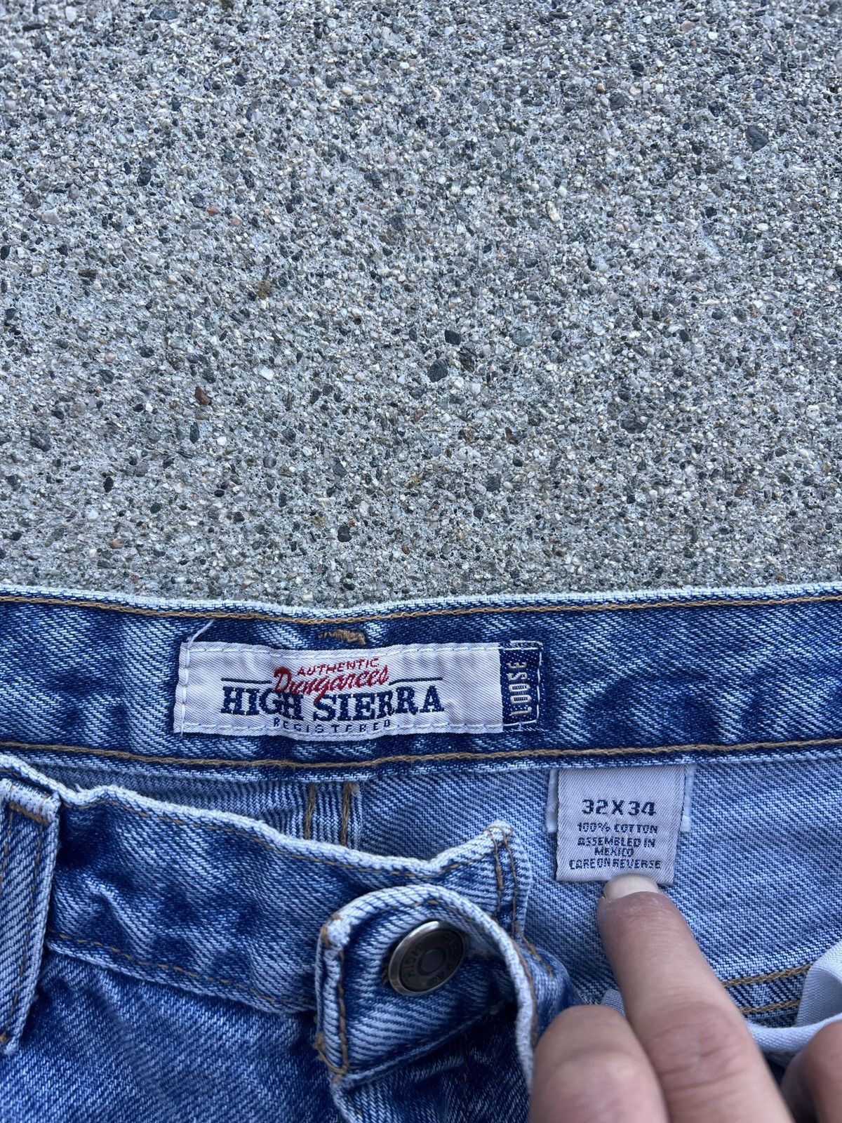 High Sierra × Vintage Vintage 90s High Sierra Loose Fit Medium Indigo Jeans Size US 32 / EU 48 - 3 Thumbnail
